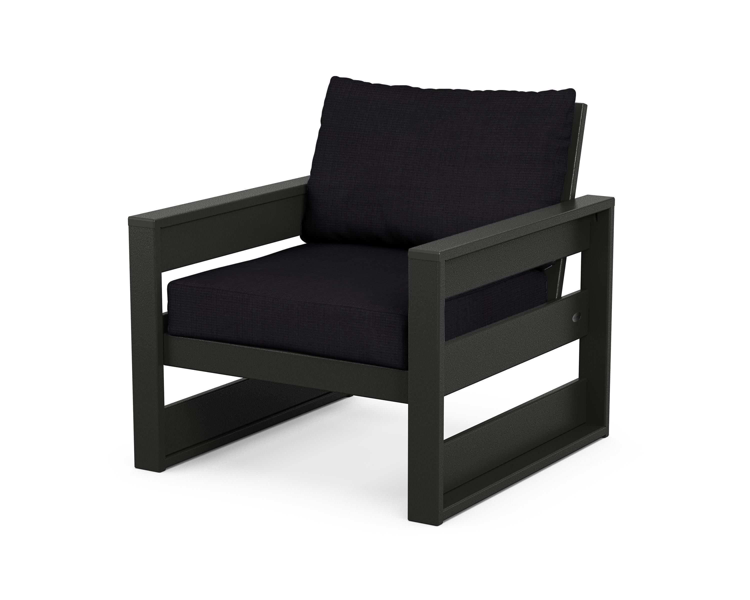 Westport Club Chair in Black / Midnight Linen