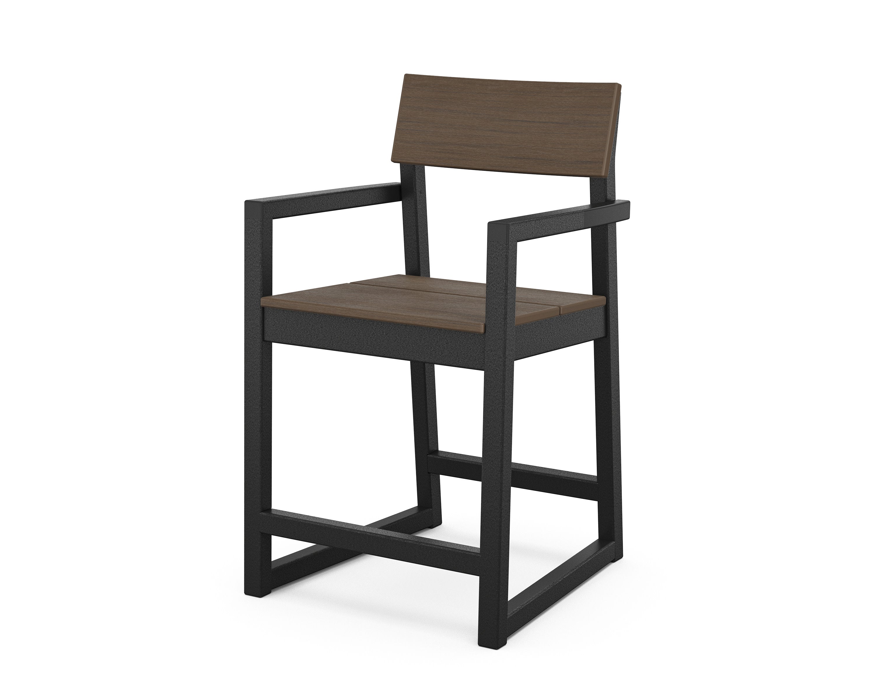 EDGE Counter Arm Chair in Black / Kona