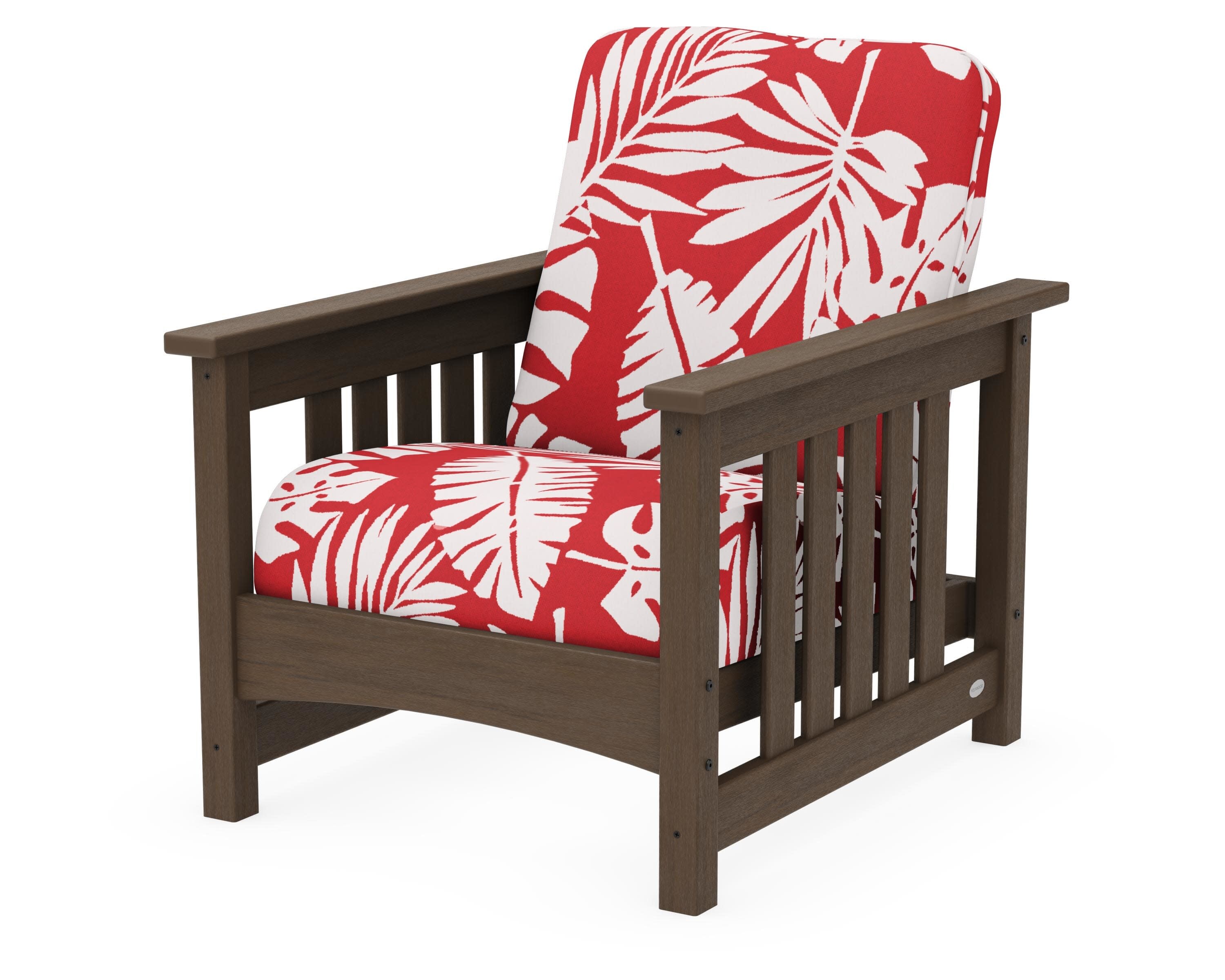 Club Mission Chair in Kona / Leaf Crimson