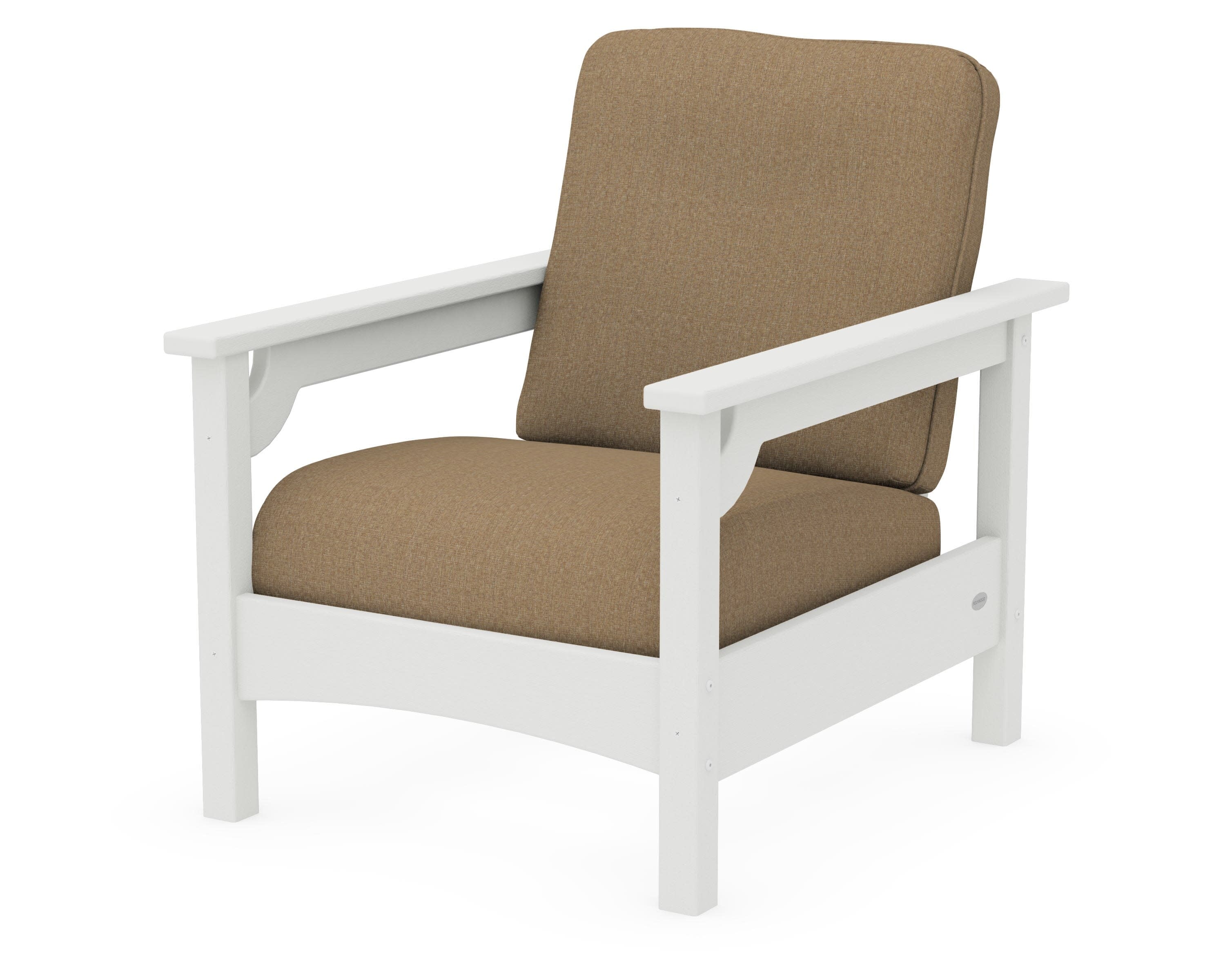 Club Chair in Vintage White / Sesame