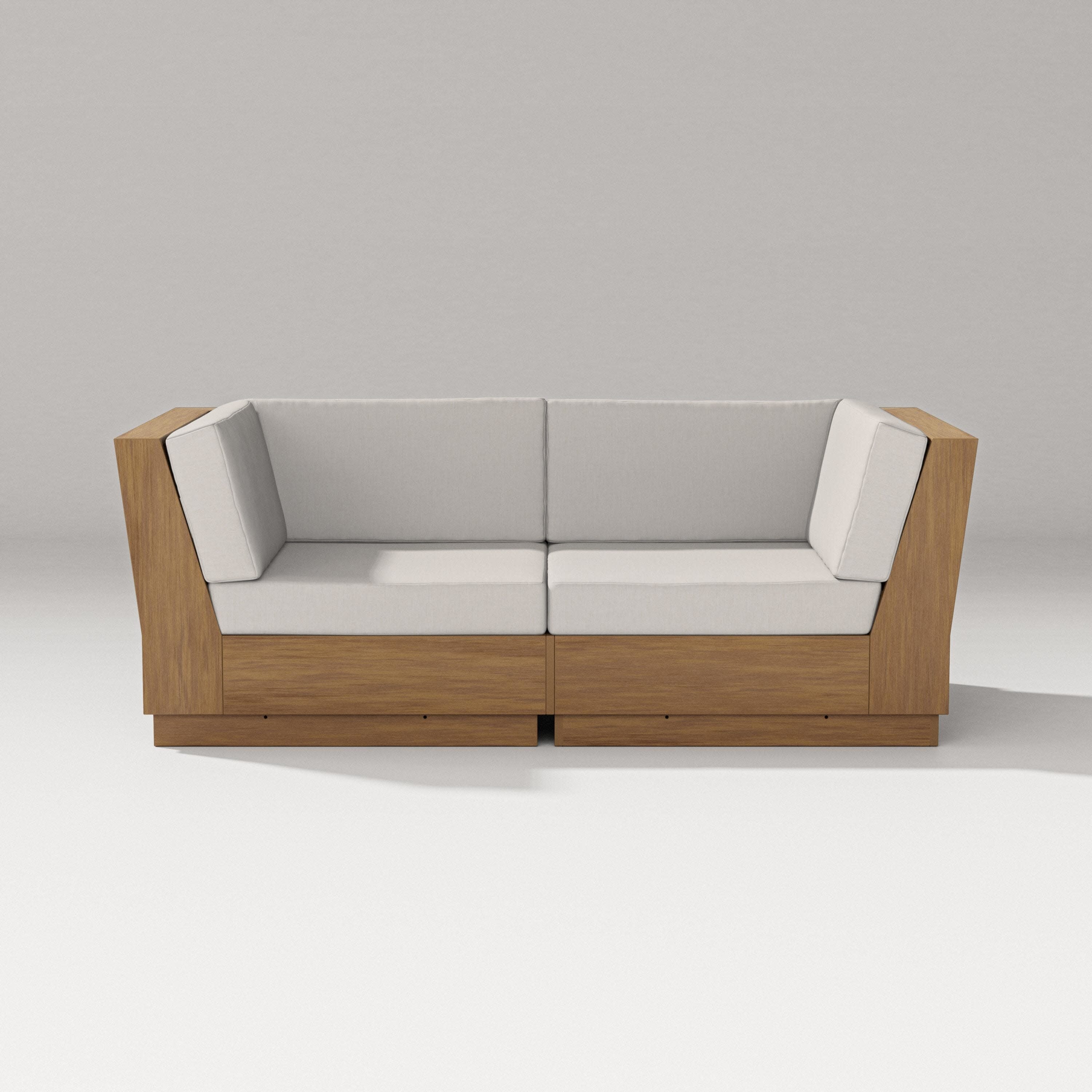 Elevate Loveseat Sectional in Natural / Cast Ash