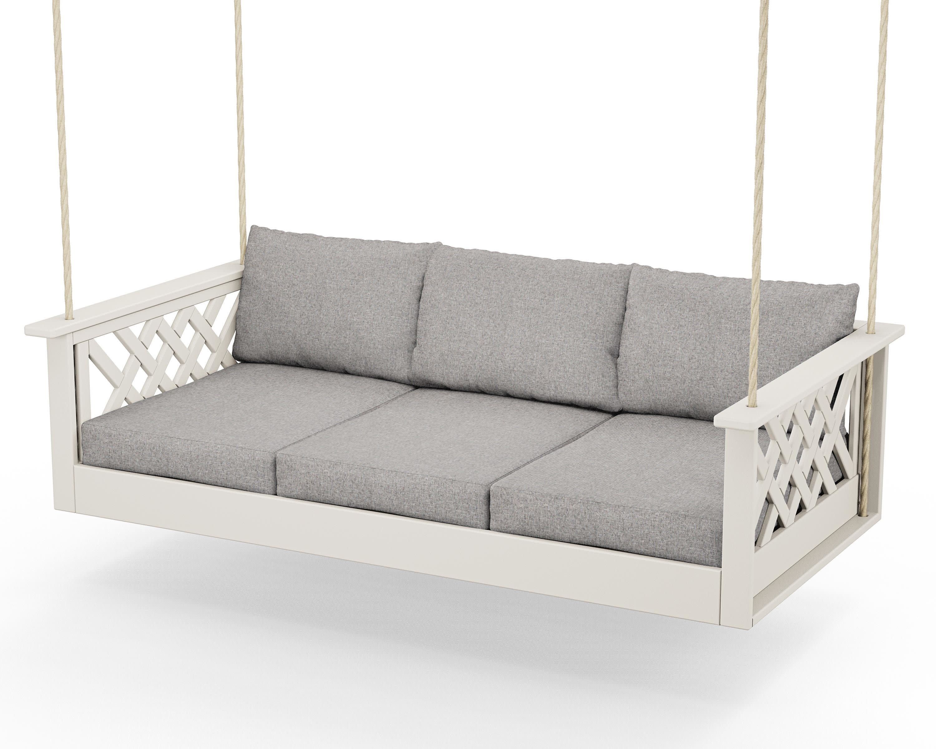 Wovendale Daybed Swing in Sand / Grey Mist