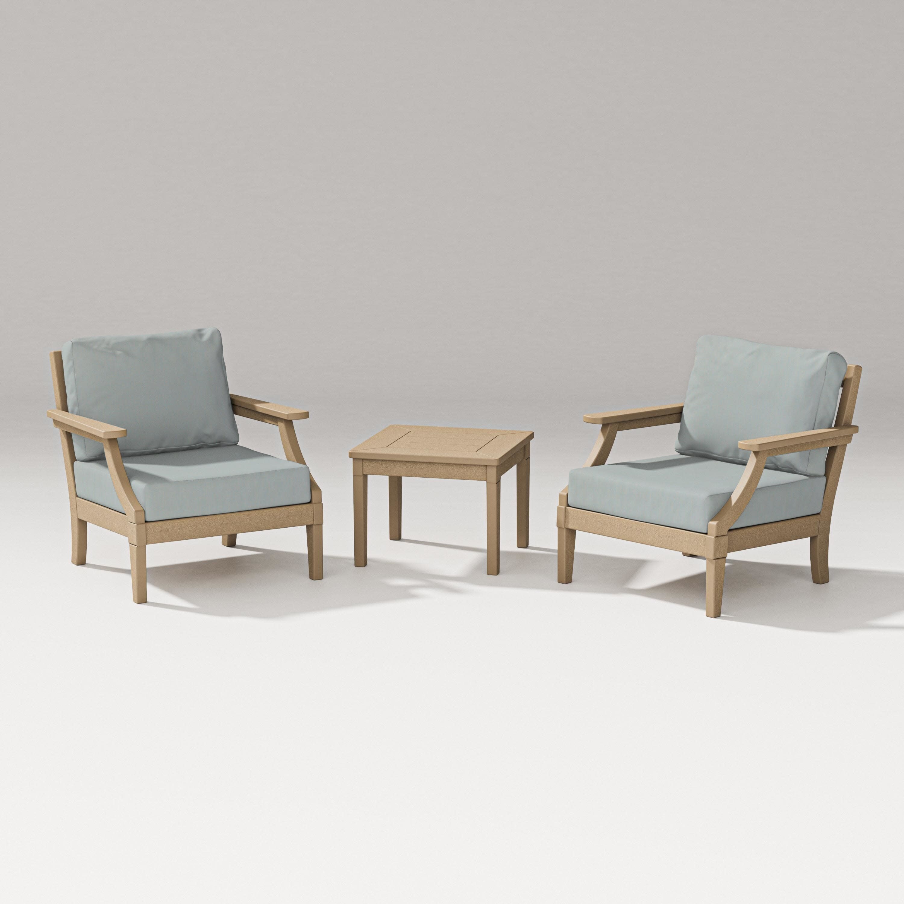 Estate 3-Piece Lounge Chair Set in Vintage Sahara / Spa
