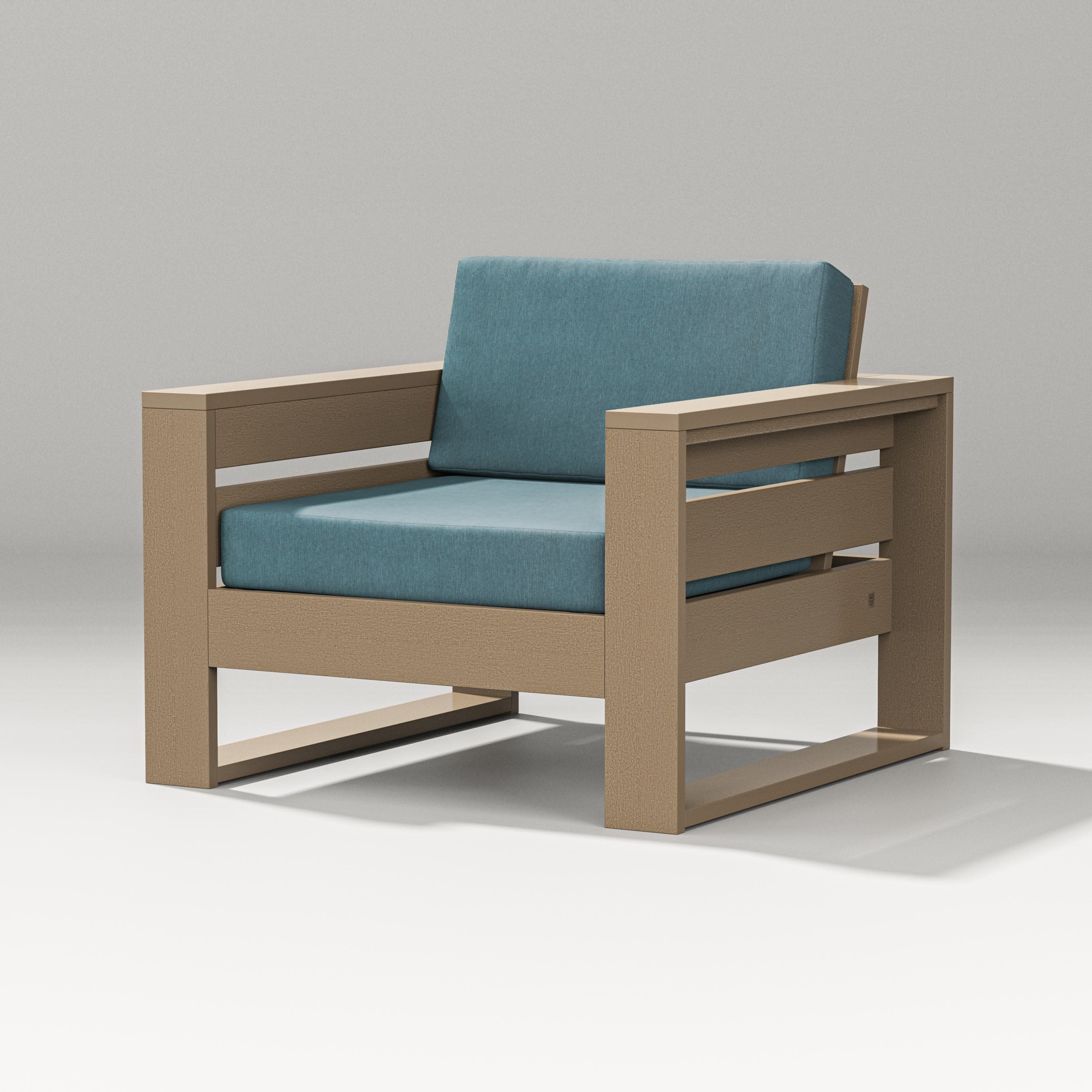 Latitude Lounge Chair in Vintage Sahara / Ocean Teal