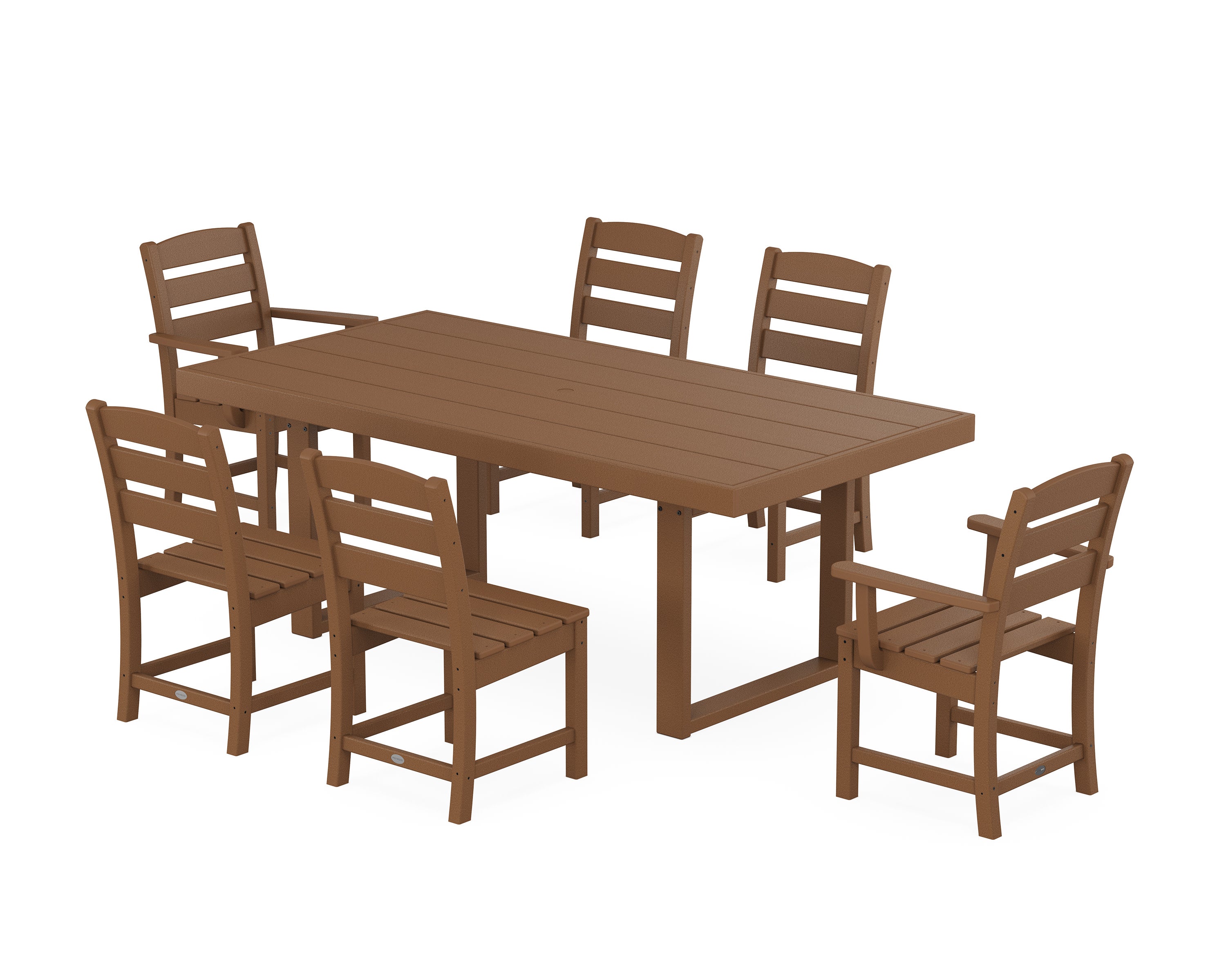 Lakeside 7-Piece Dining Set in Teak