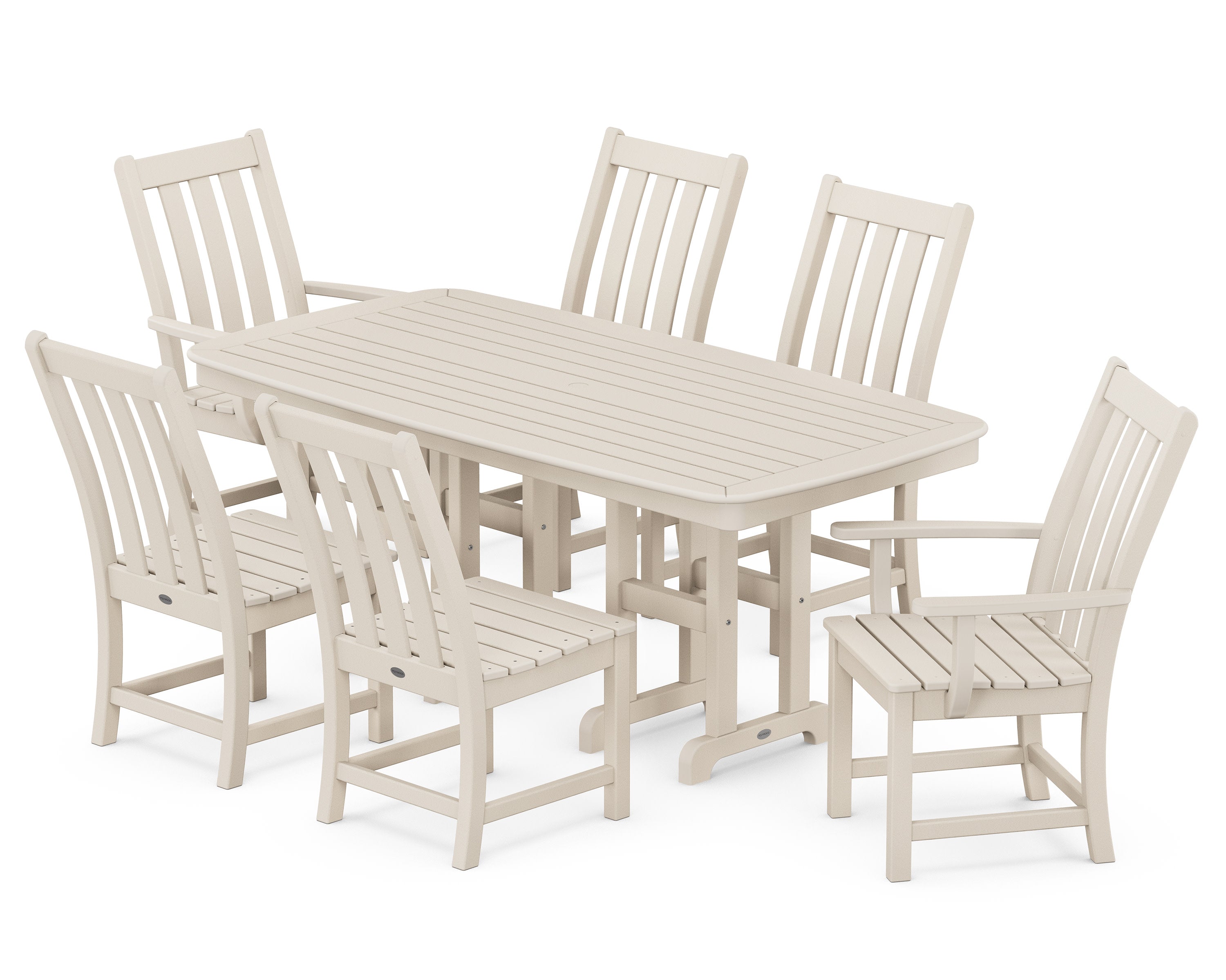 Vineyard 7-Piece Dining Set in Sand
