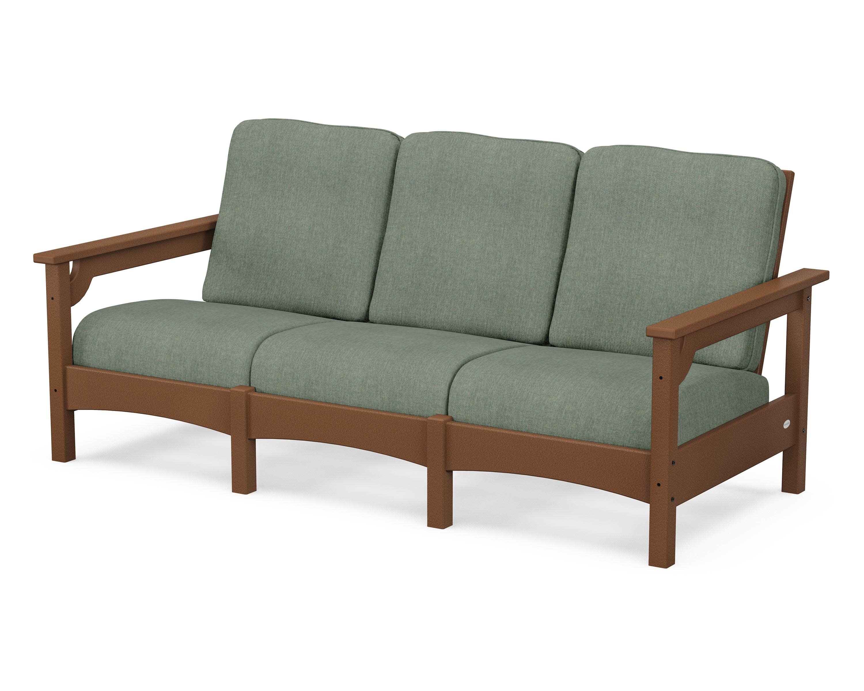 Club Sofa in Teak / Cast Sage
