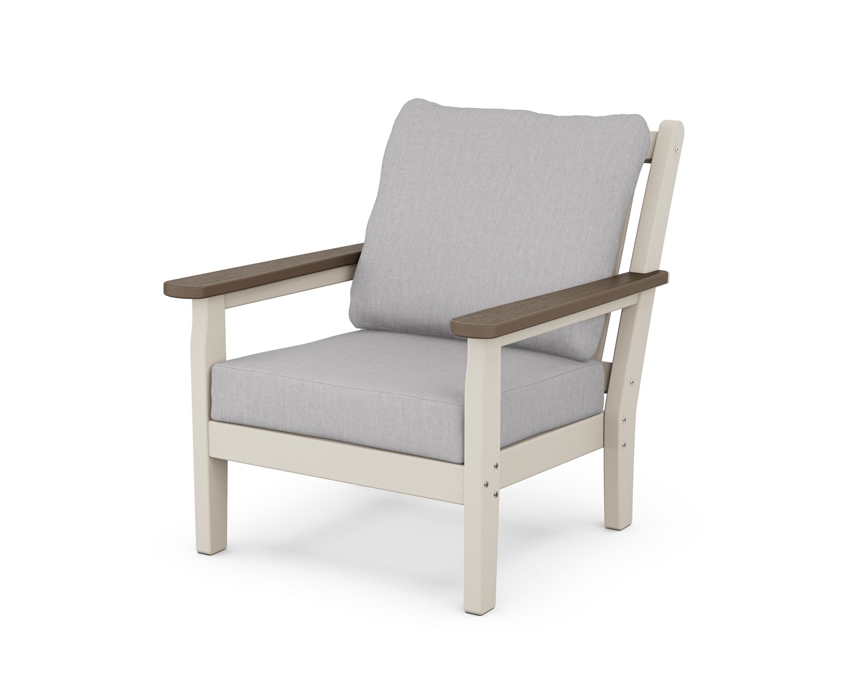 Chippendale Deep Seating Chair in Sand / Kona / Granite