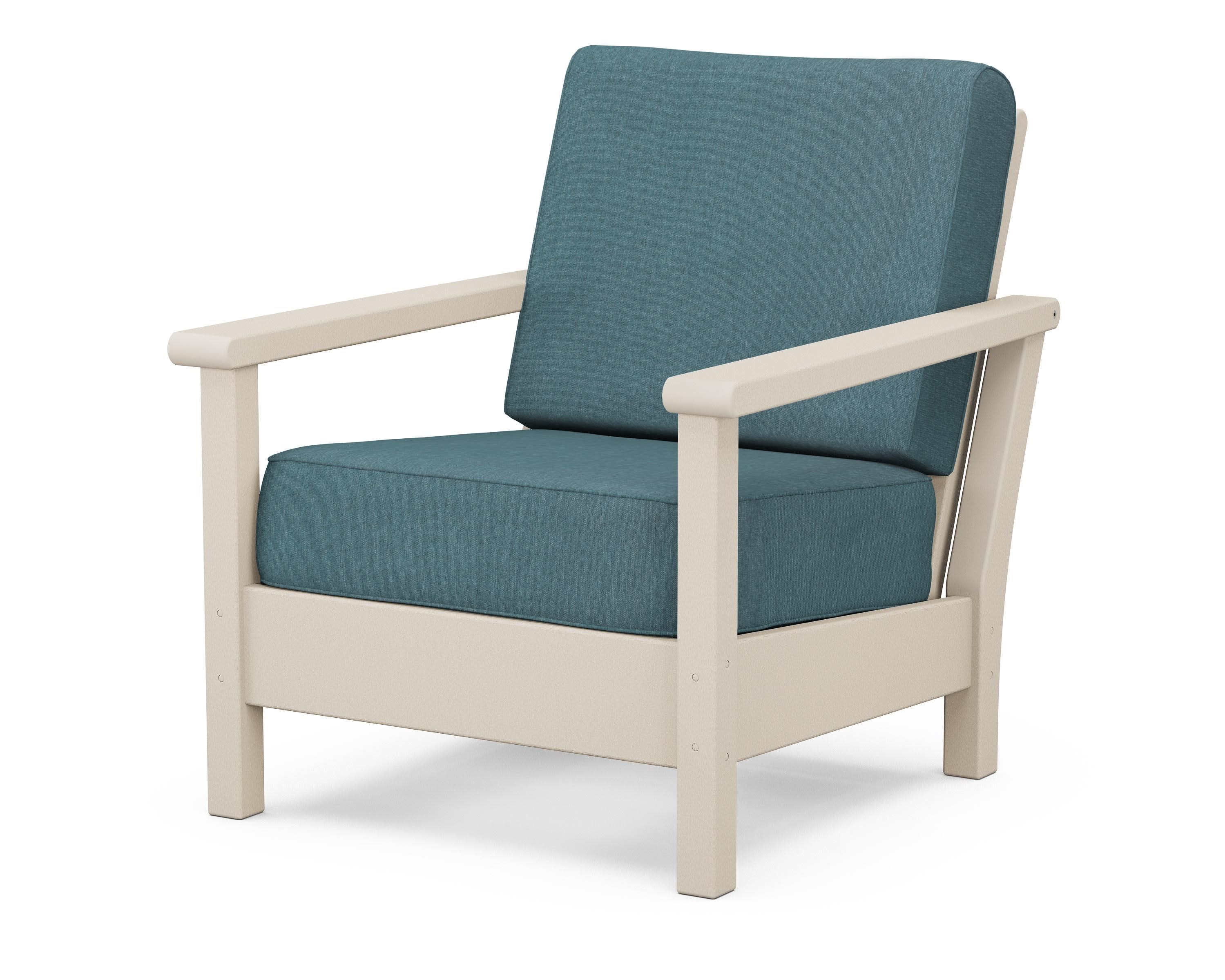 Harbour Deep Seating Chair in Sand / Ocean Teal