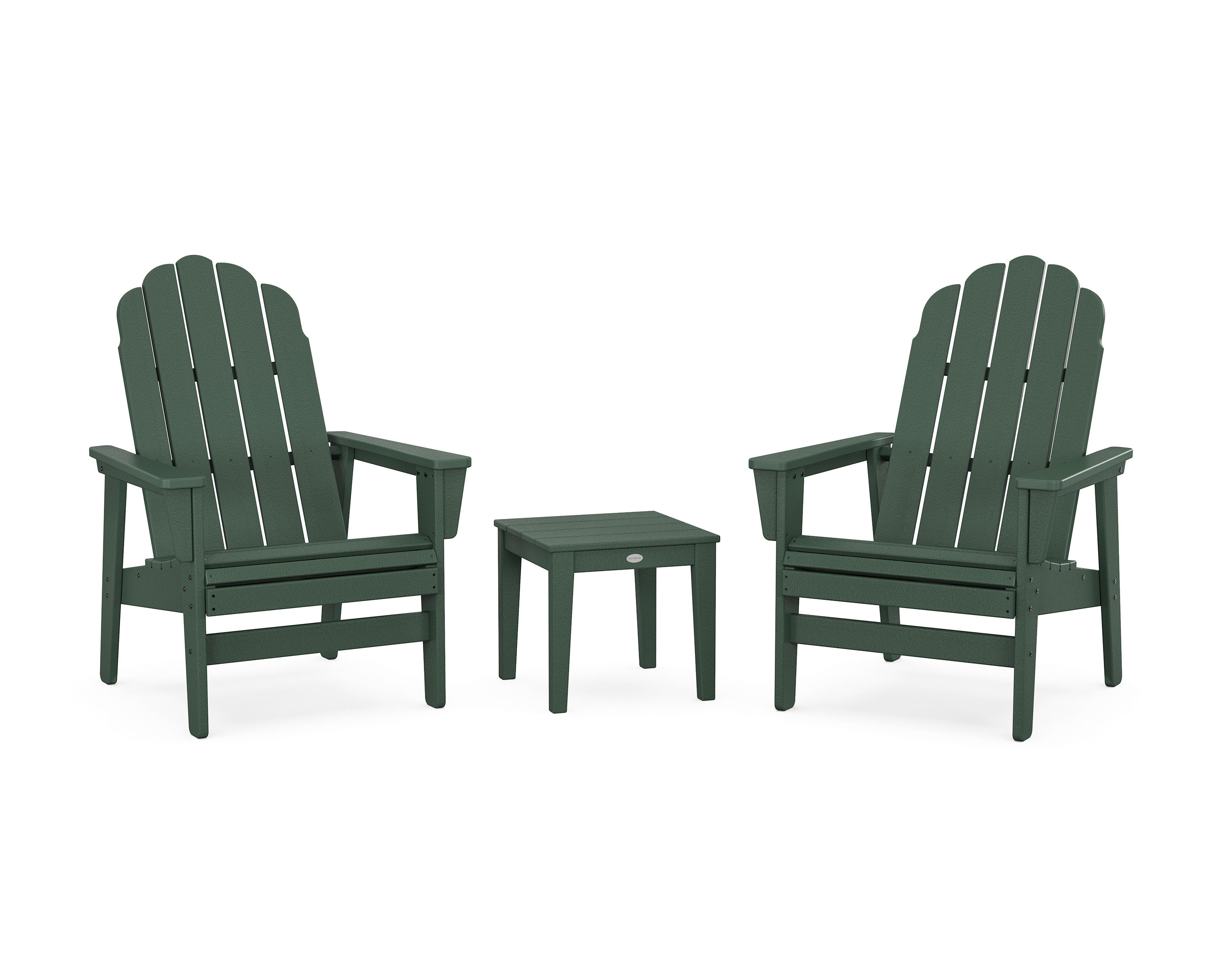 3-Piece Vineyard Grand Upright Adirondack Set in Green
