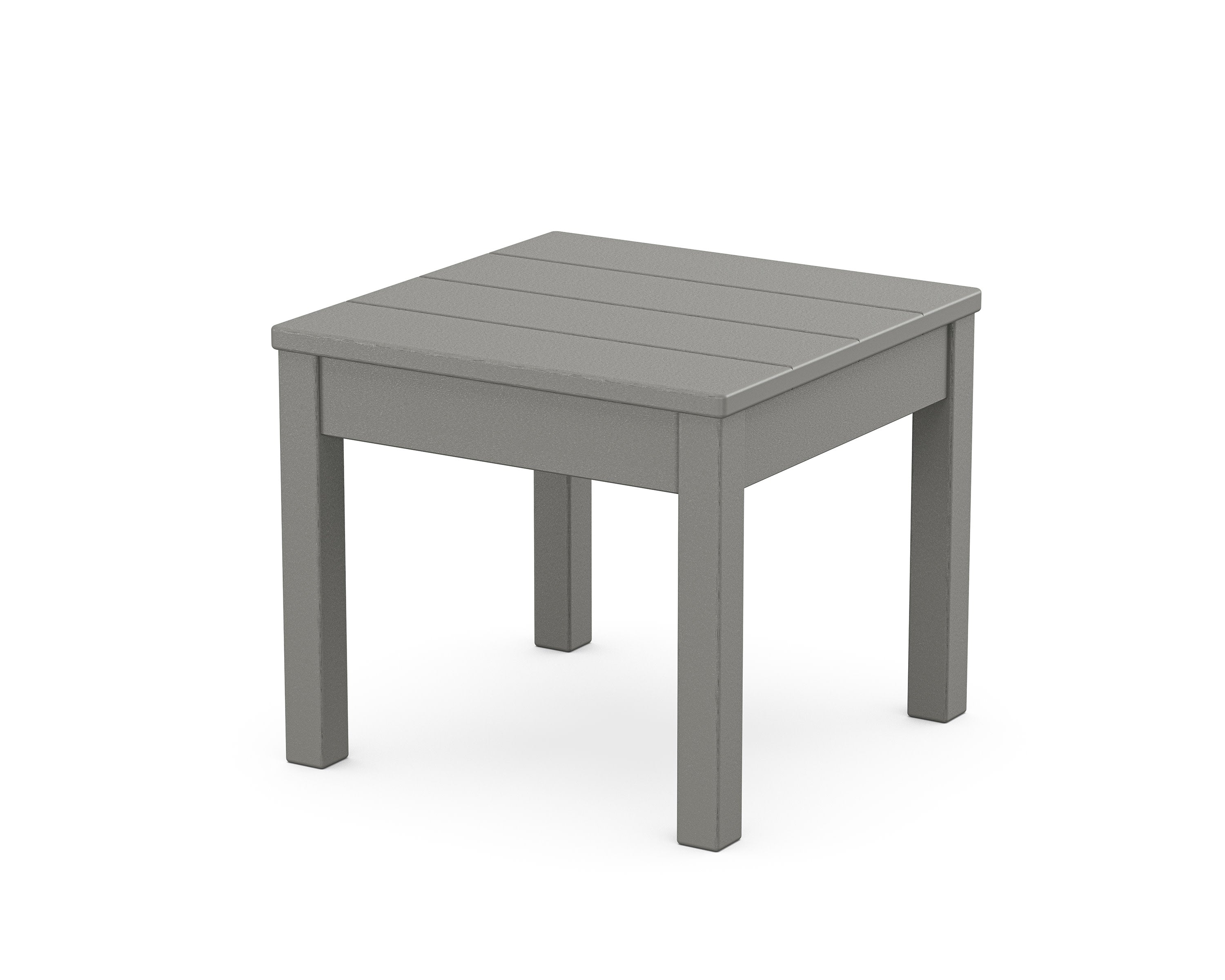 22" Square End Table in Slate Grey