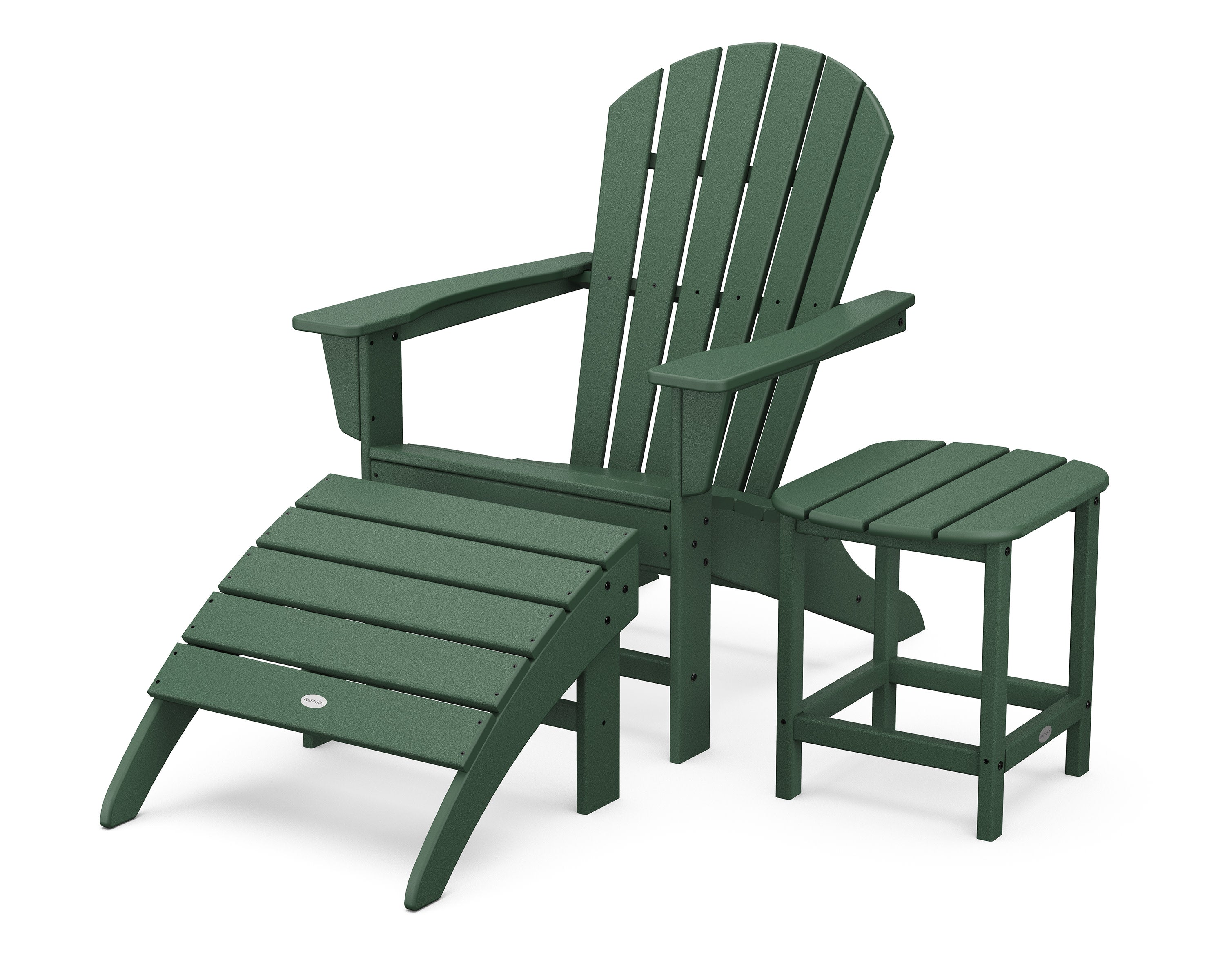 South Beach Adirondack 3-Piece Set in Green