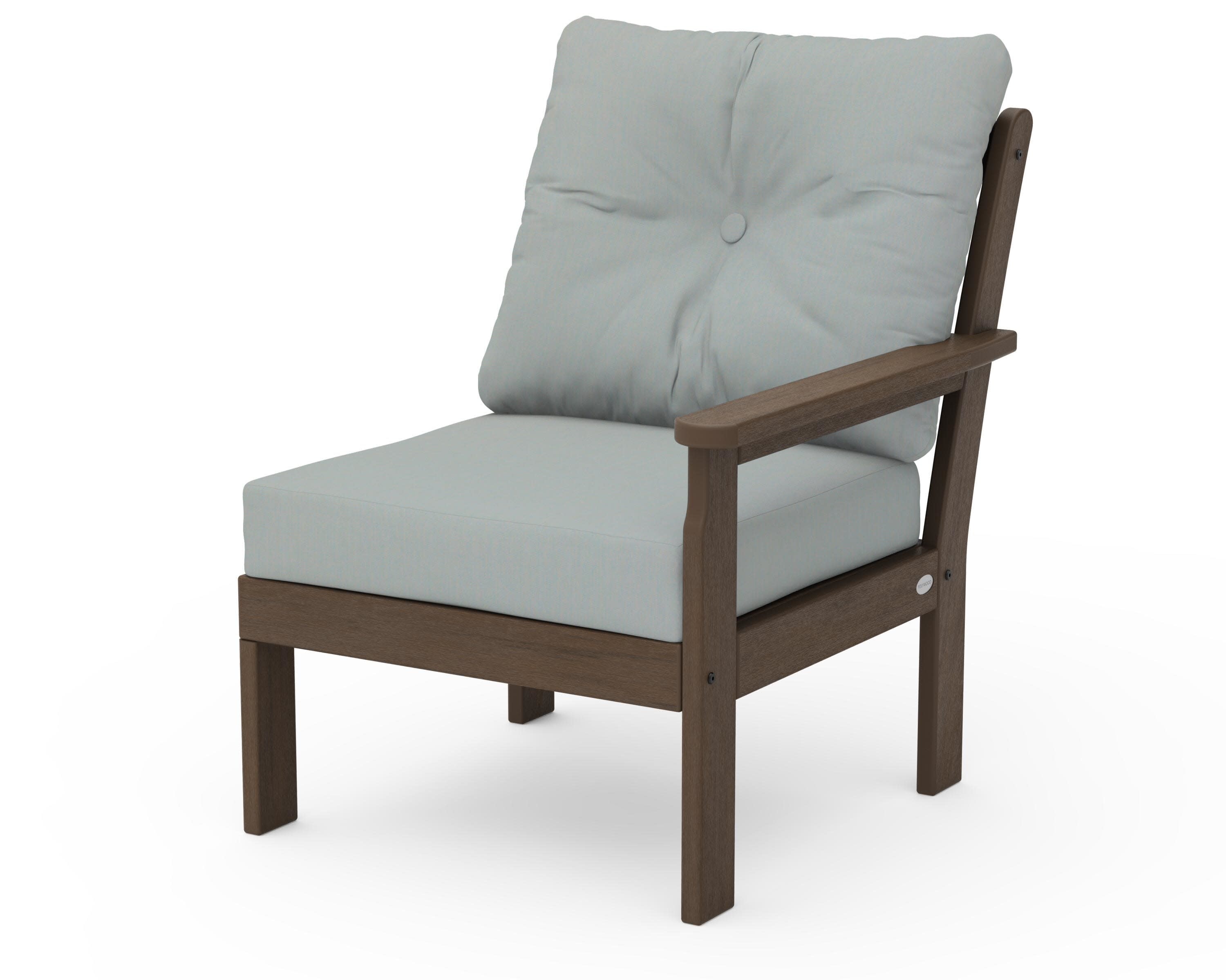 Vineyard Modular Right Arm Chair in Kona / Spa