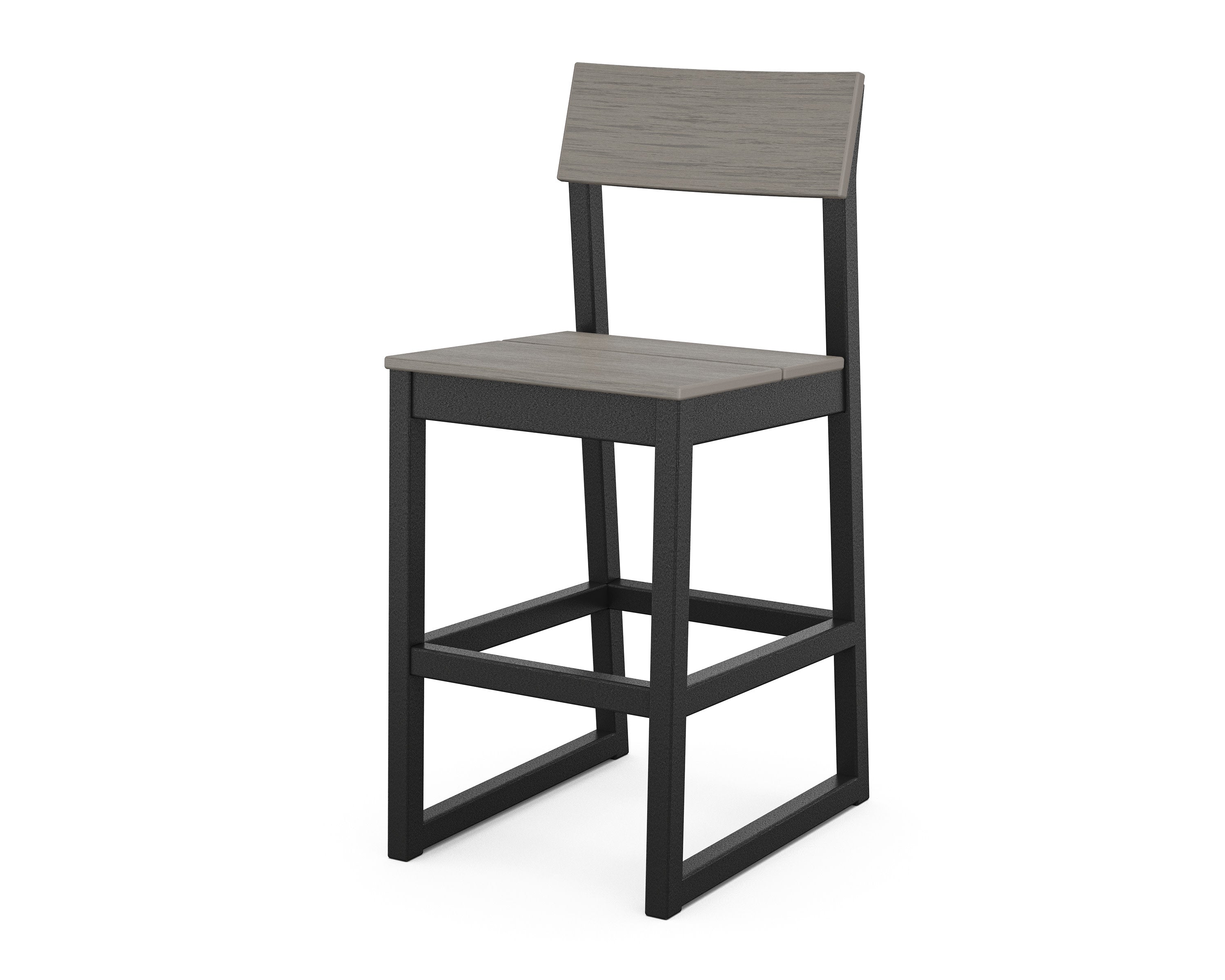 EDGE Bar Side Chair in Black / Driftwood