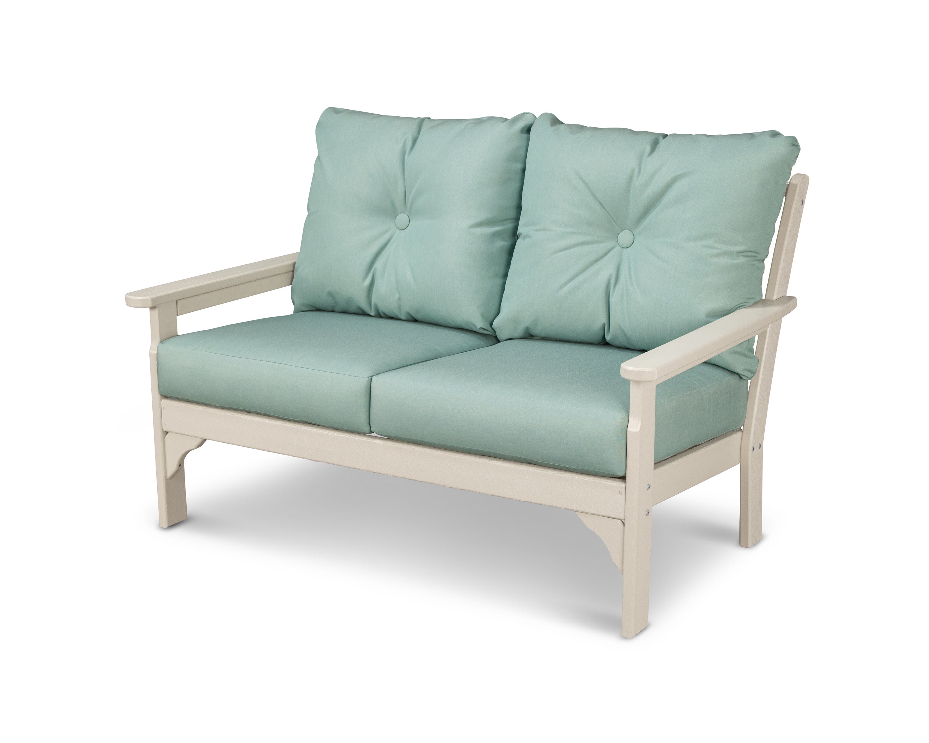 Vineyard Deep Seating Loveseat in Sand / Spa