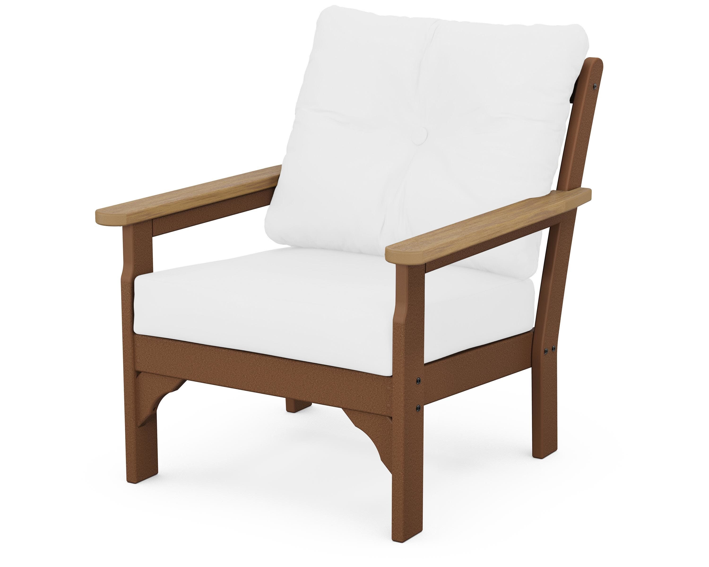 Vineyard Deep Seating Chair in Teak / Natural / Natural