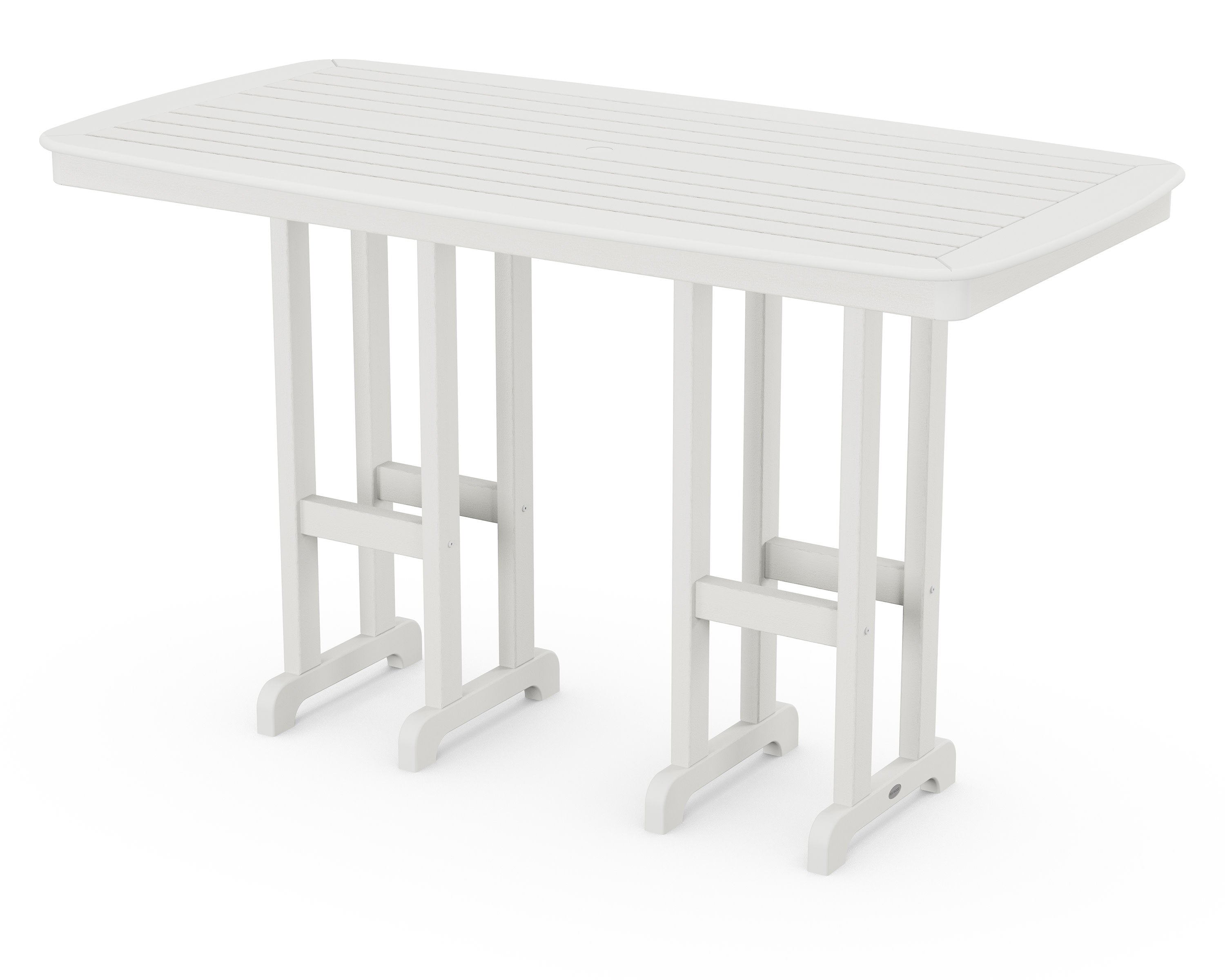 Nautical 37" x 72" Bar Table in Vintage White
