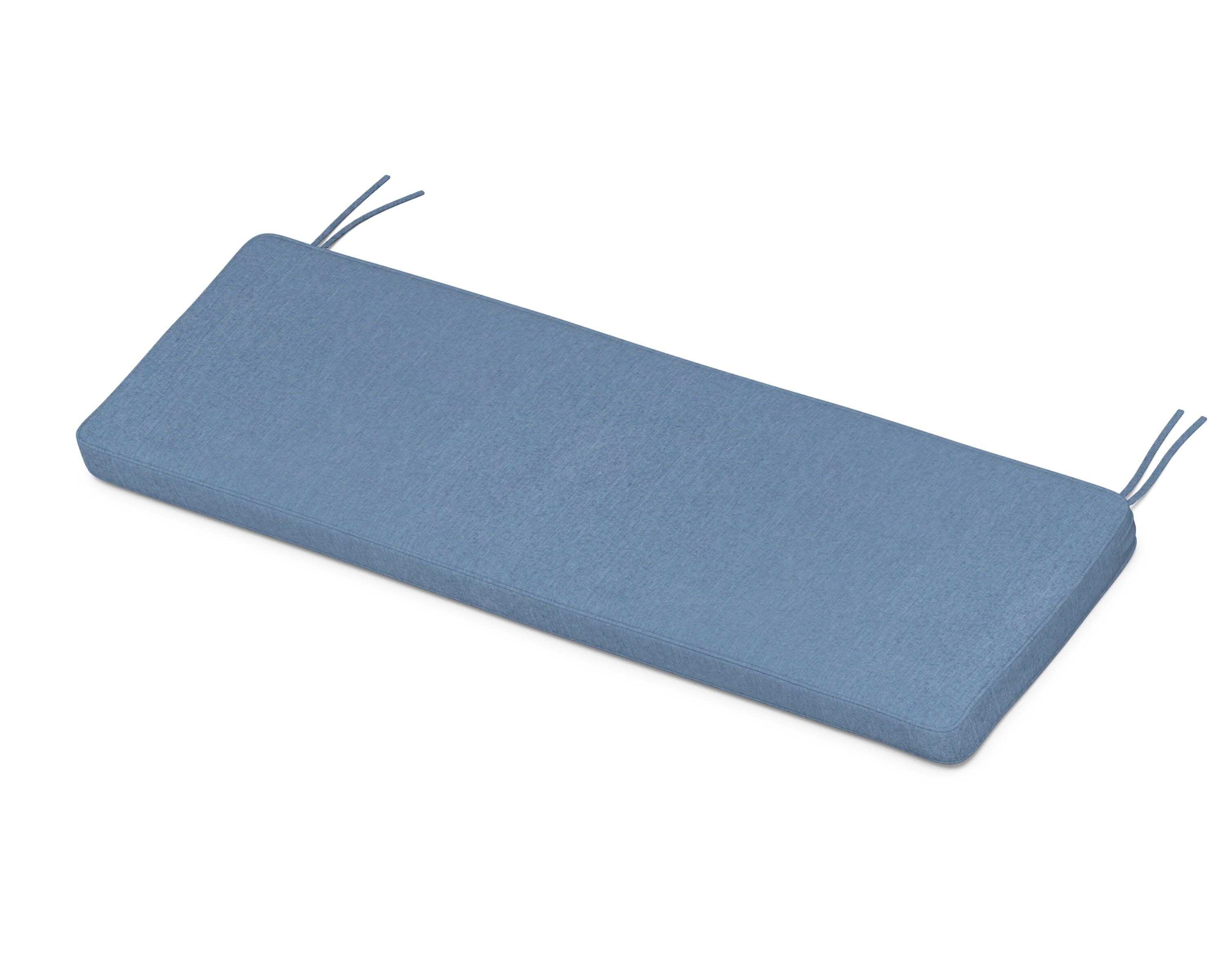 Chinoiserie Bench Seat Cushion in Sky Blue
