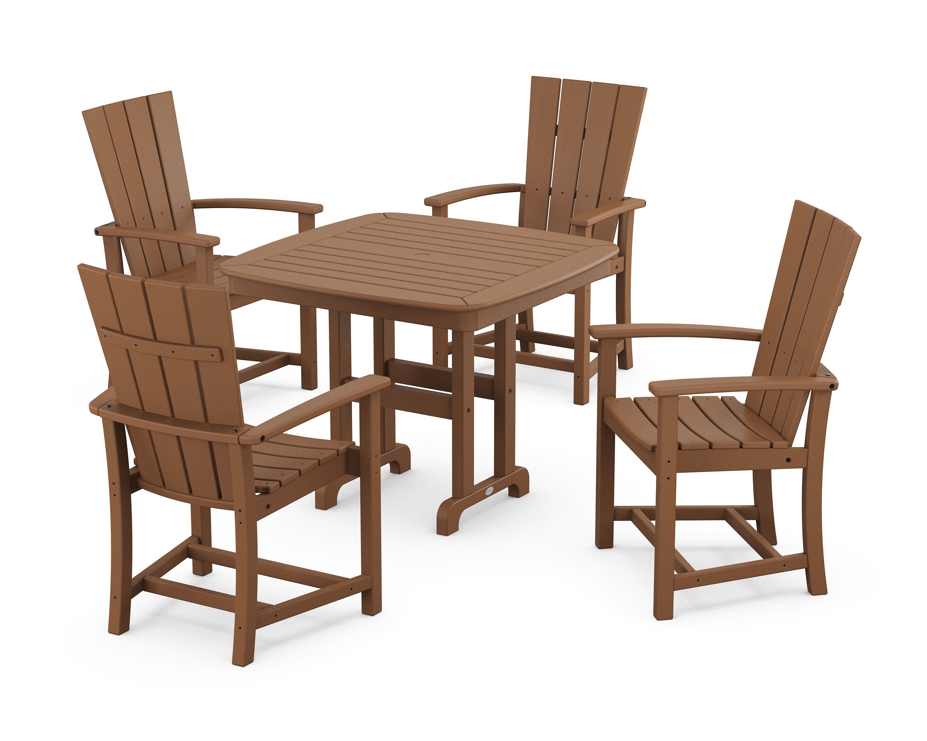Quattro 5-Piece Dining Set in Teak