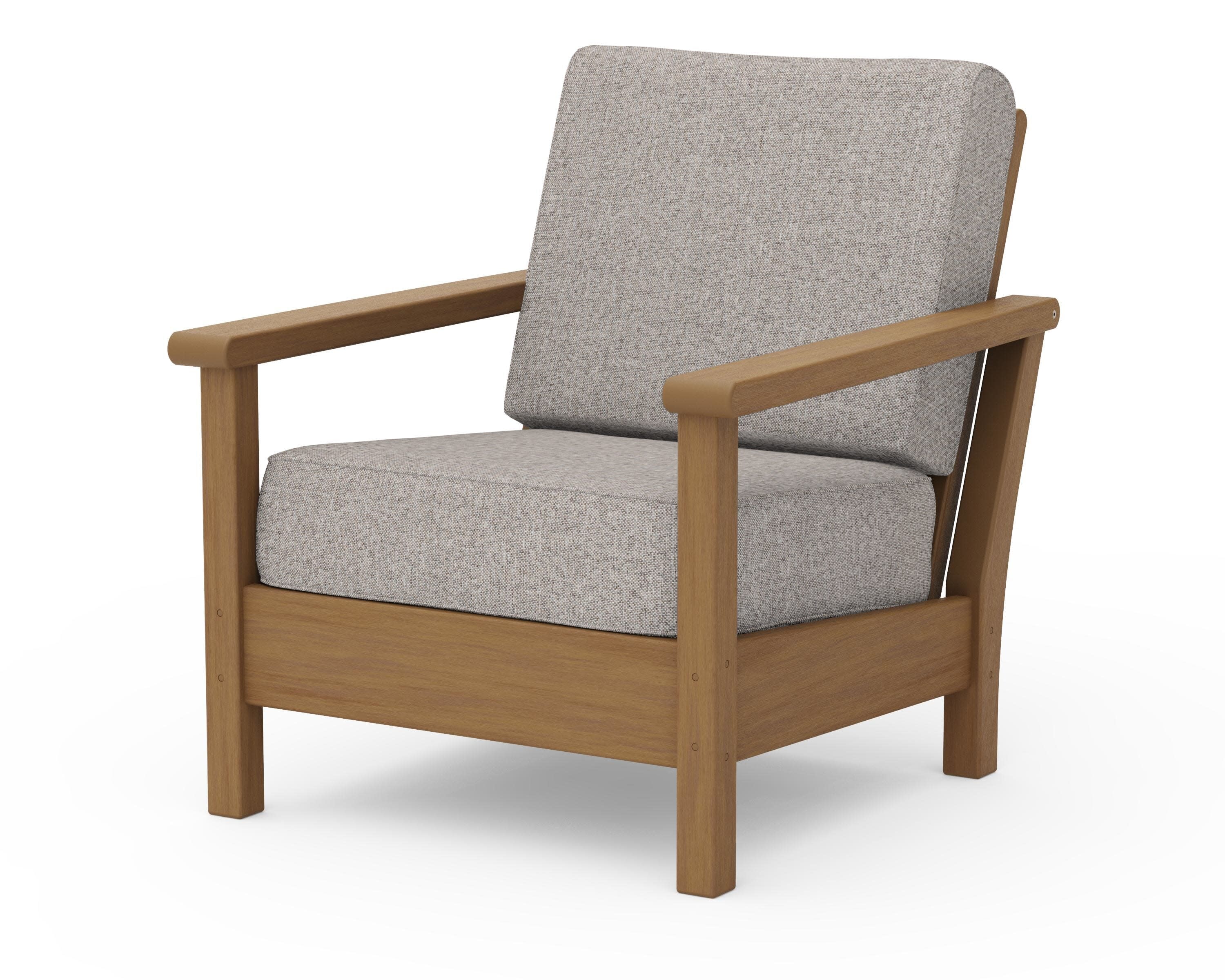 Harbour Deep Seating Chair in Natural / Weathered Tweed