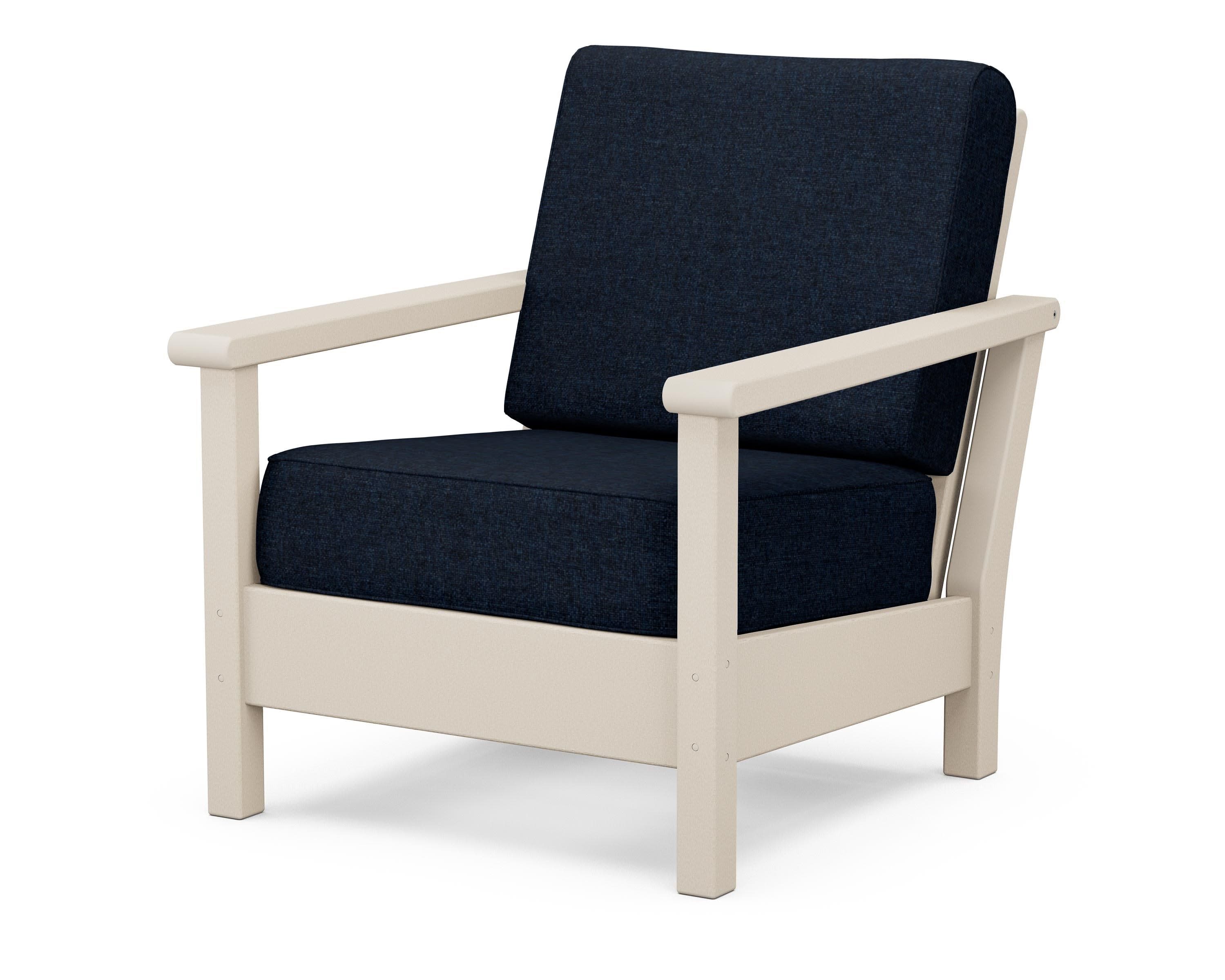 Harbour Deep Seating Chair in Sand / Marine Indigo