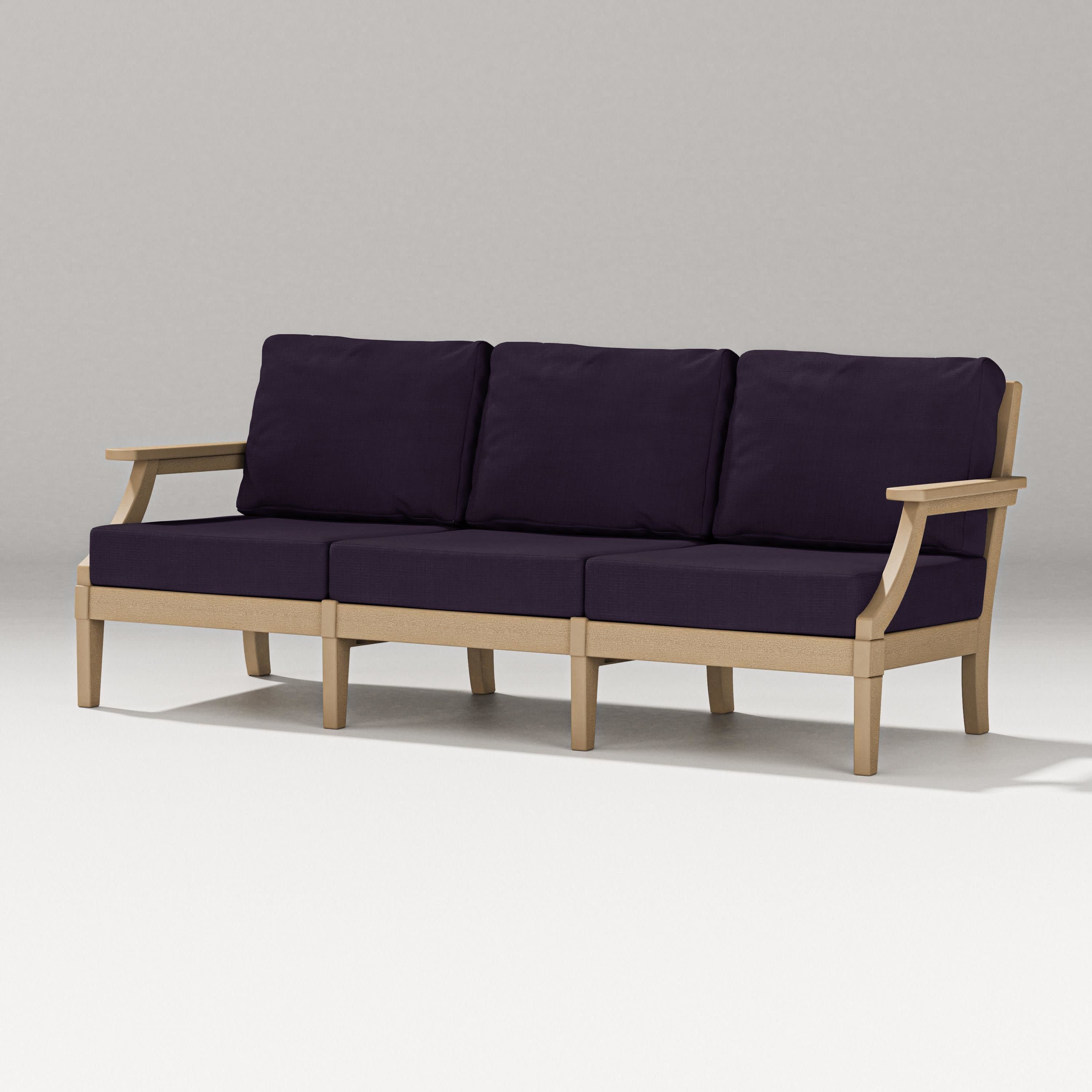 Estate Sofa in Vintage Sahara / Navy Linen