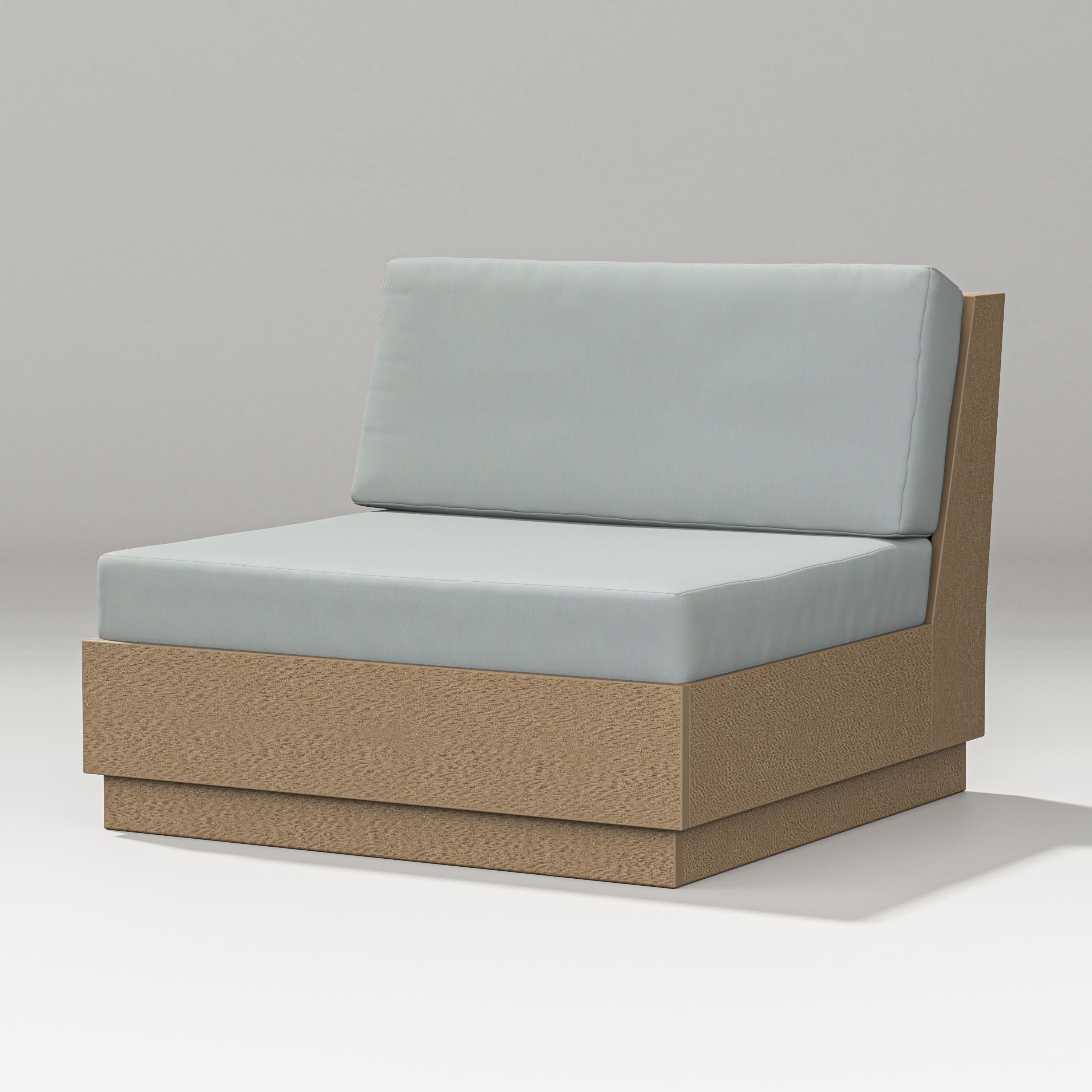 Elevate Modular Armless Chair in Vintage Sahara / Spa
