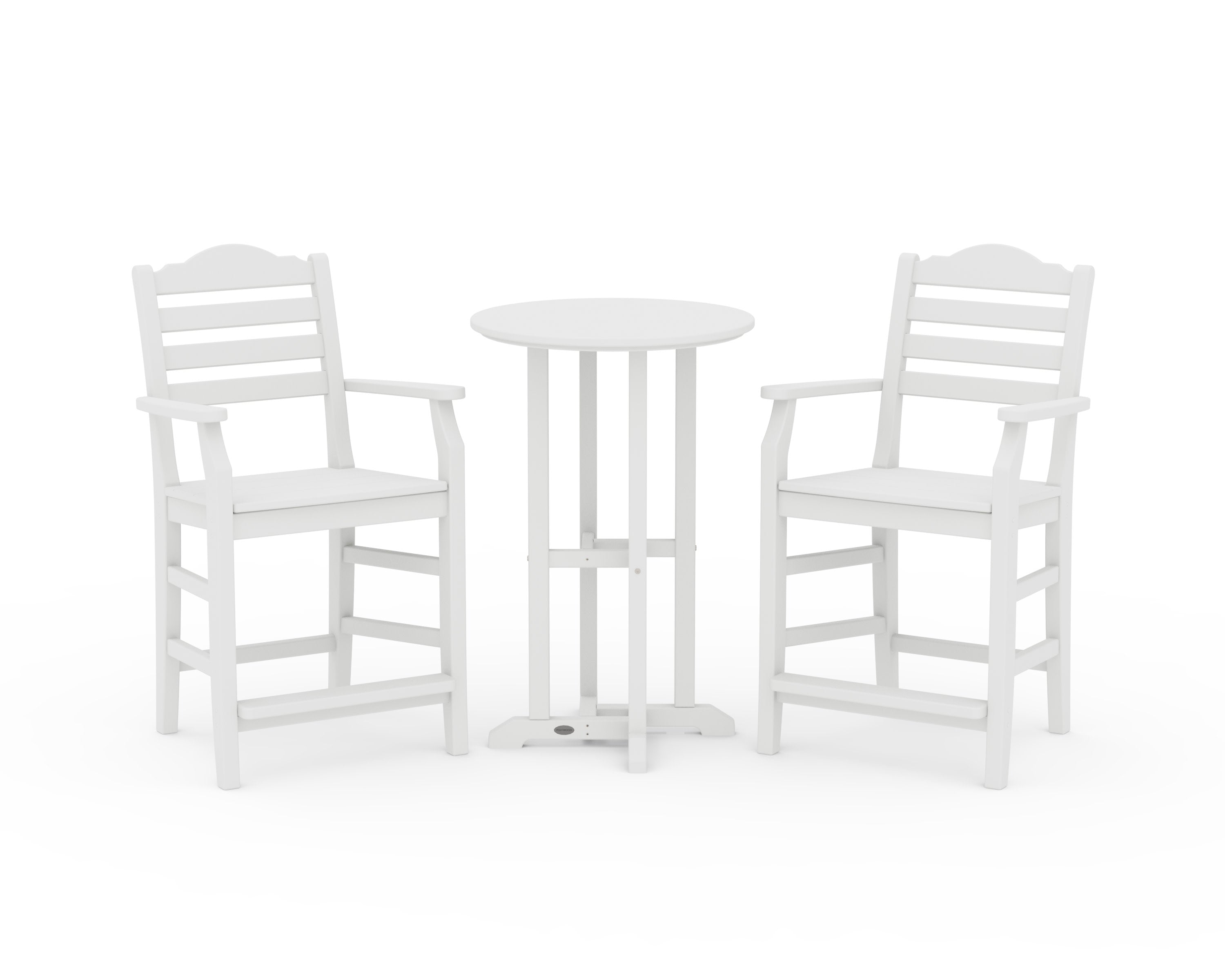 Savannah 3-Piece Farmhouse Counter Set in White