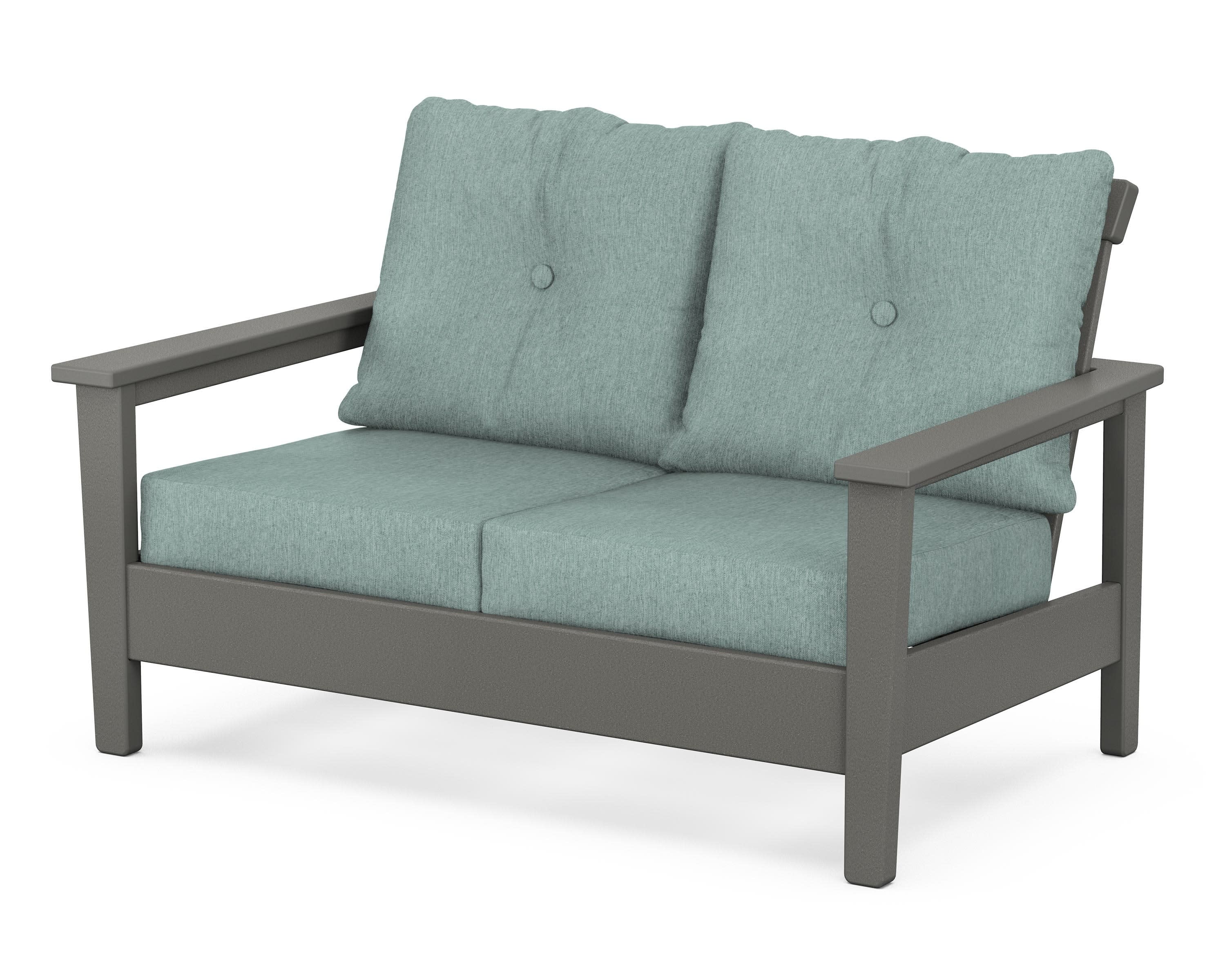Prescott Deep Seating Loveseat in Slate Grey / Glacier Spa