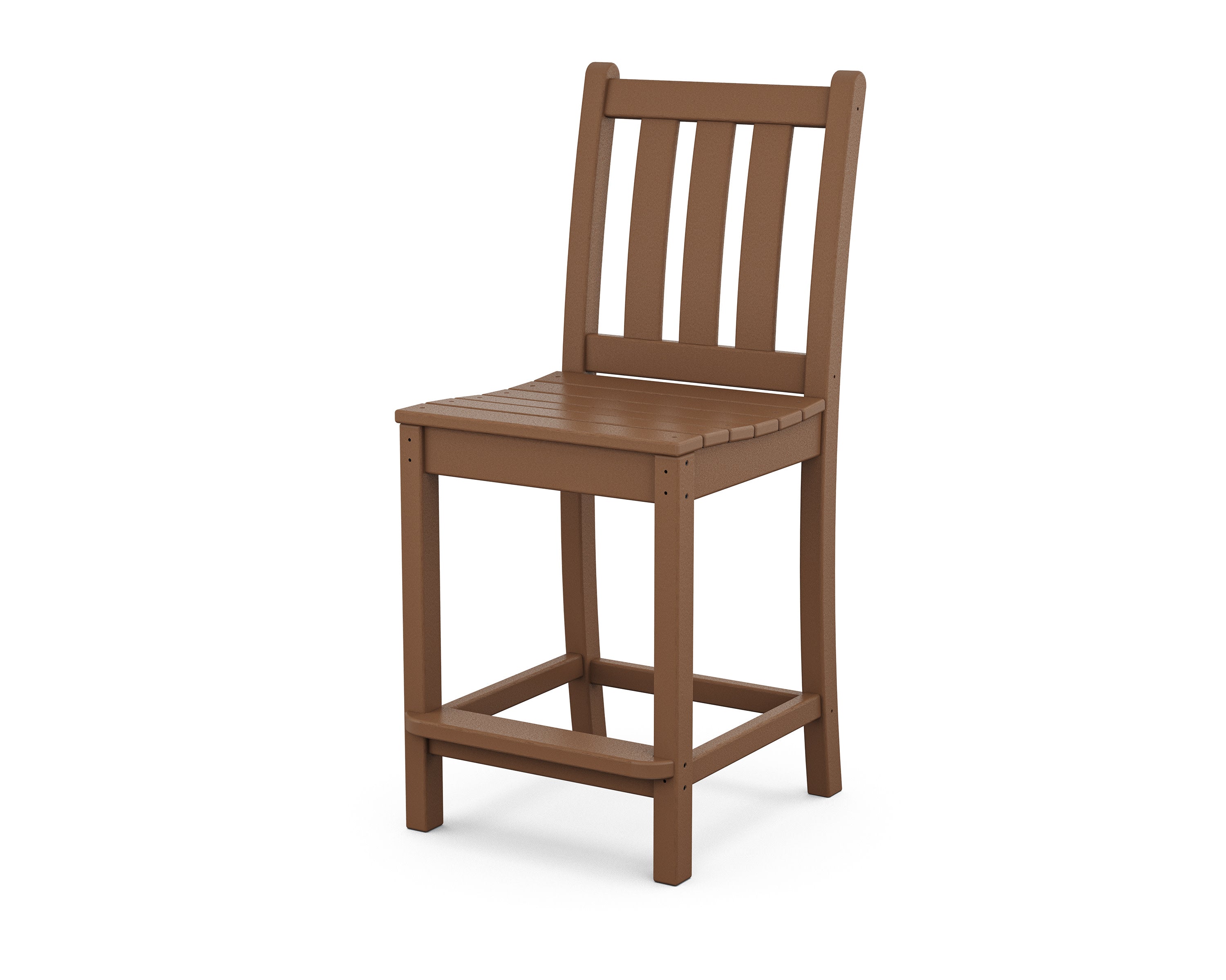 Traditional Garden Counter Side Chair in Teak