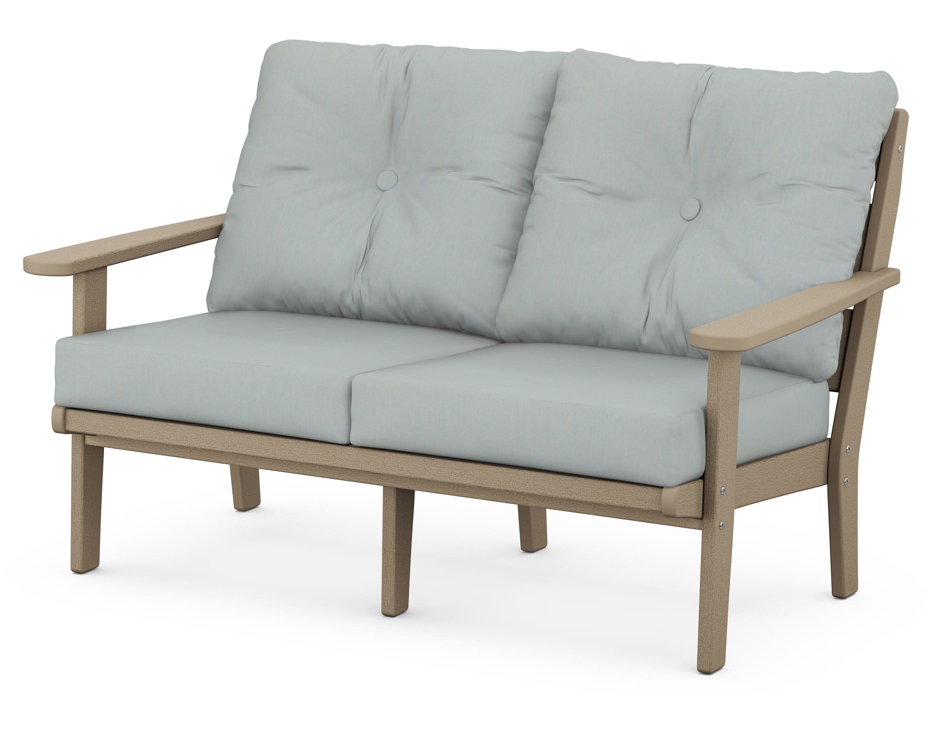 Lakeside Deep Seating Loveseat in Vintage Sahara / Spa