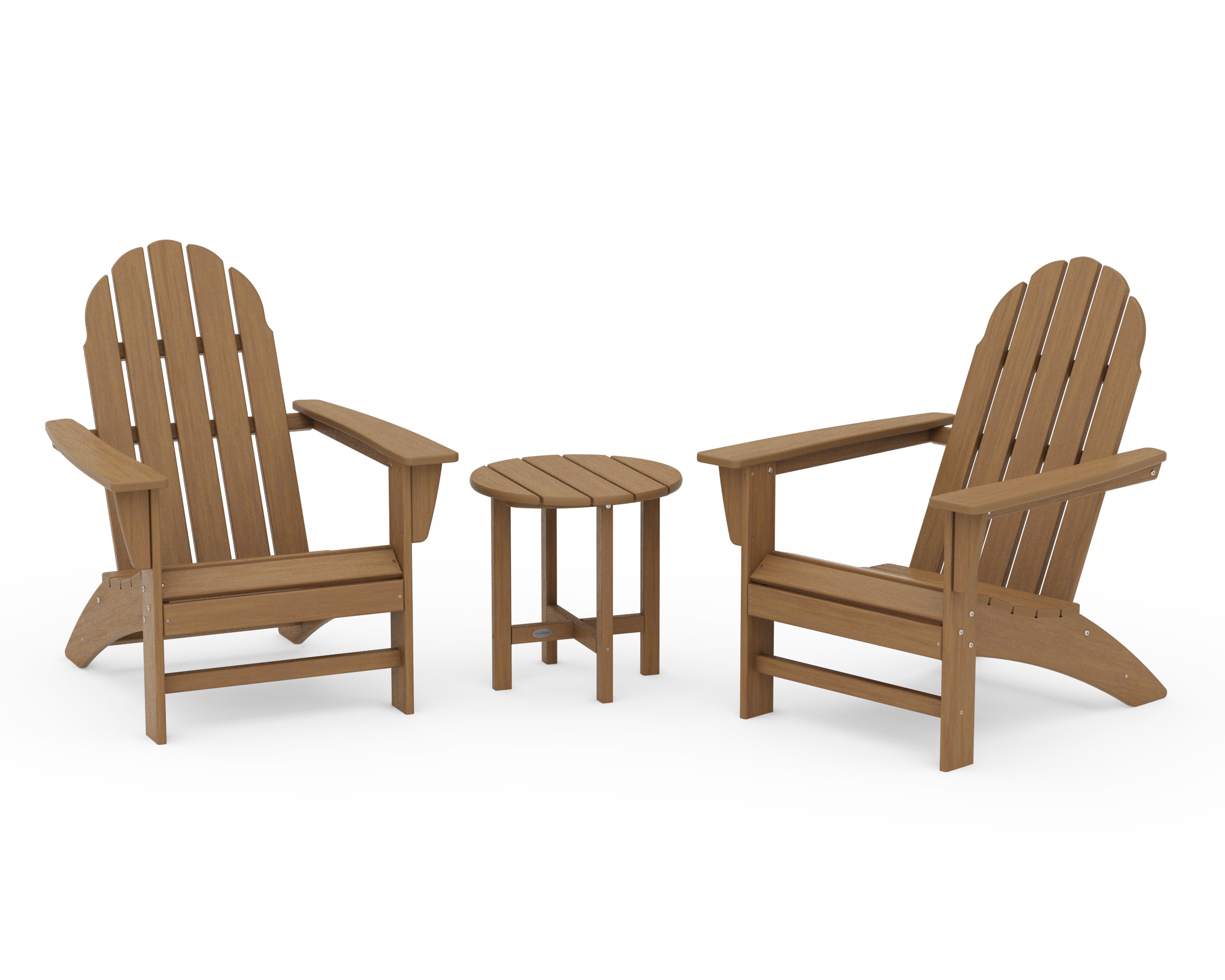 Vineyard 3-Piece Adirondack Set in Natural