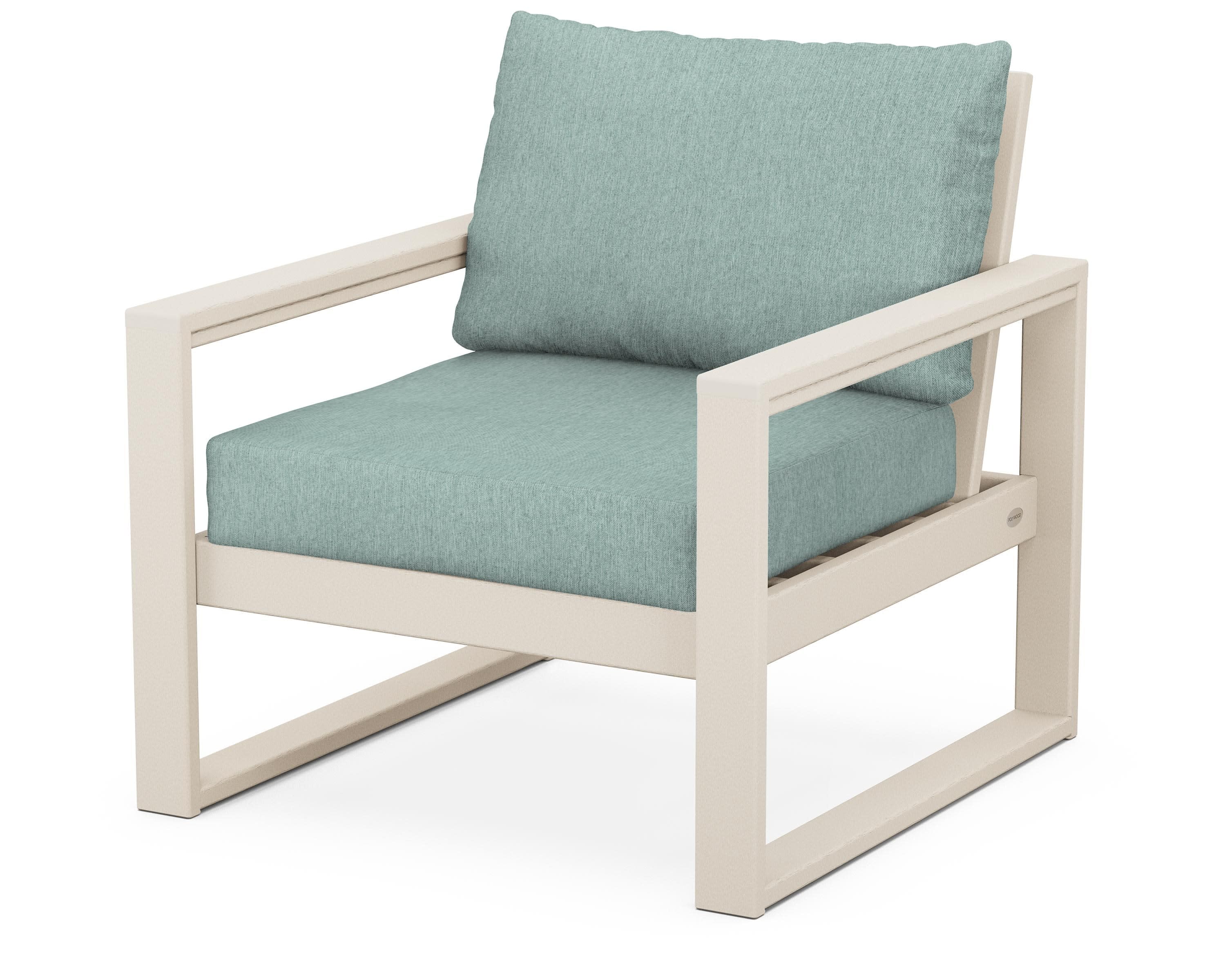 EDGE Club Chair in Sand / Glacier Spa