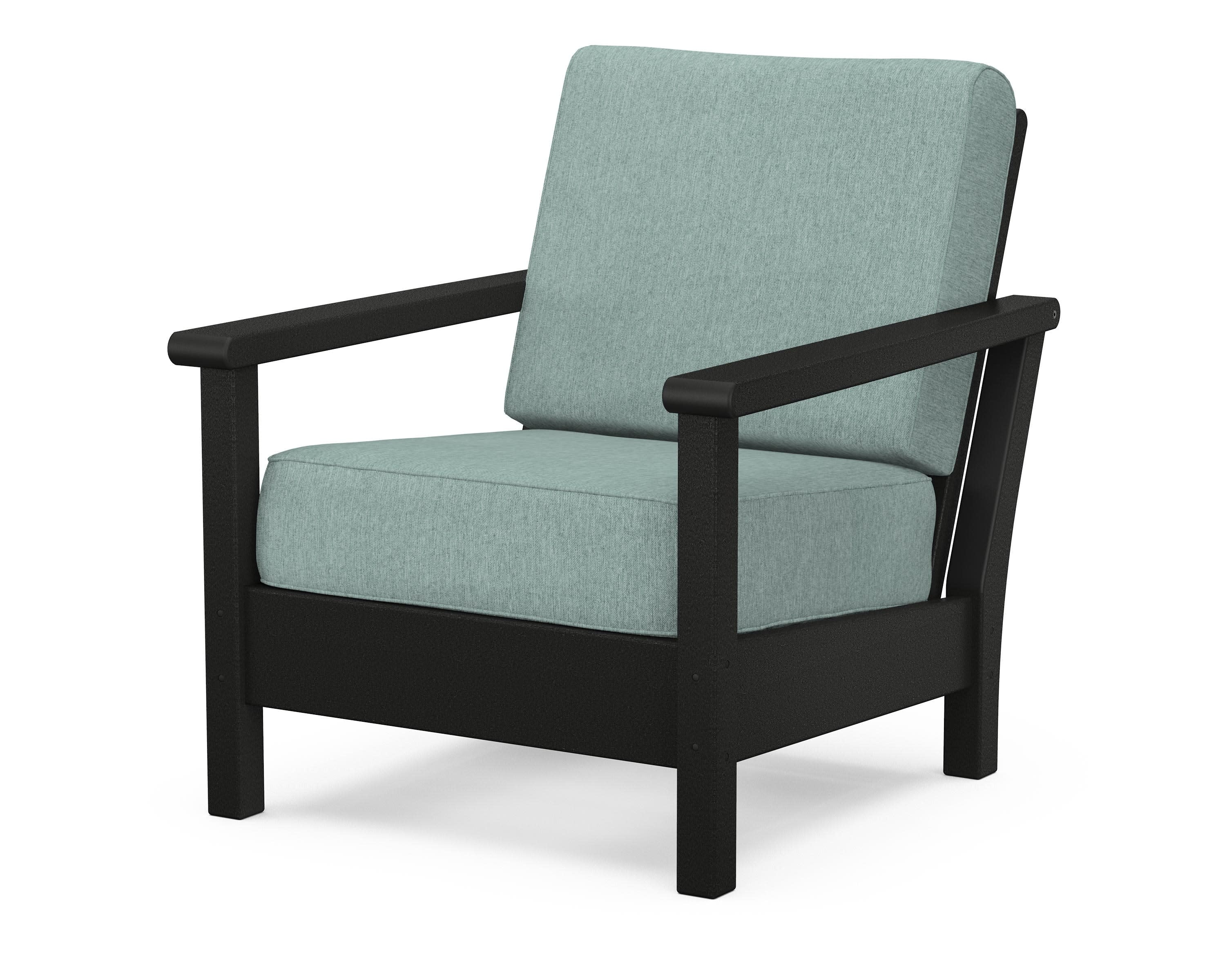 Harbour Deep Seating Chair in Black / Glacier Spa