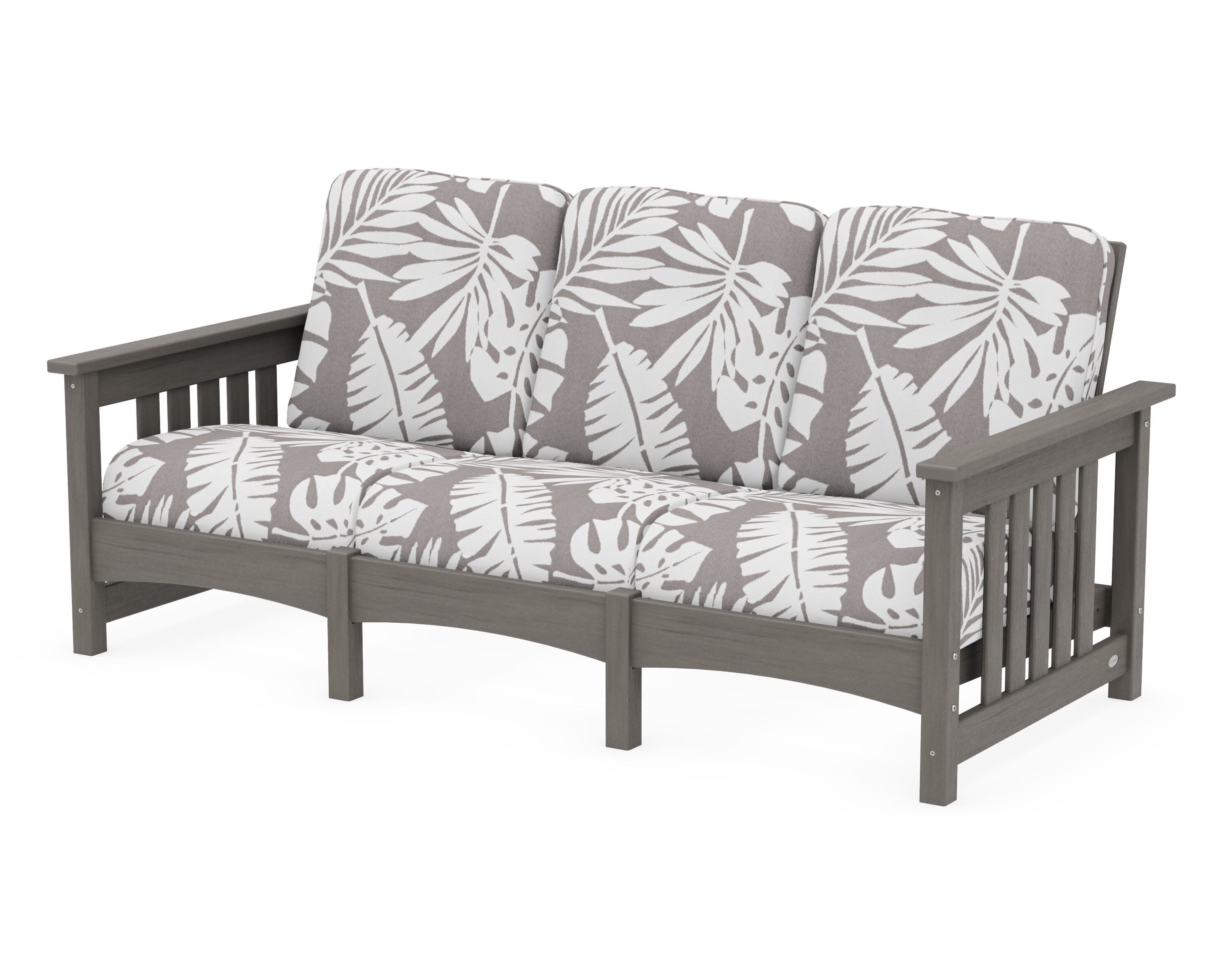 Club Mission Sofa in Driftwood / Leaf Grey Mist