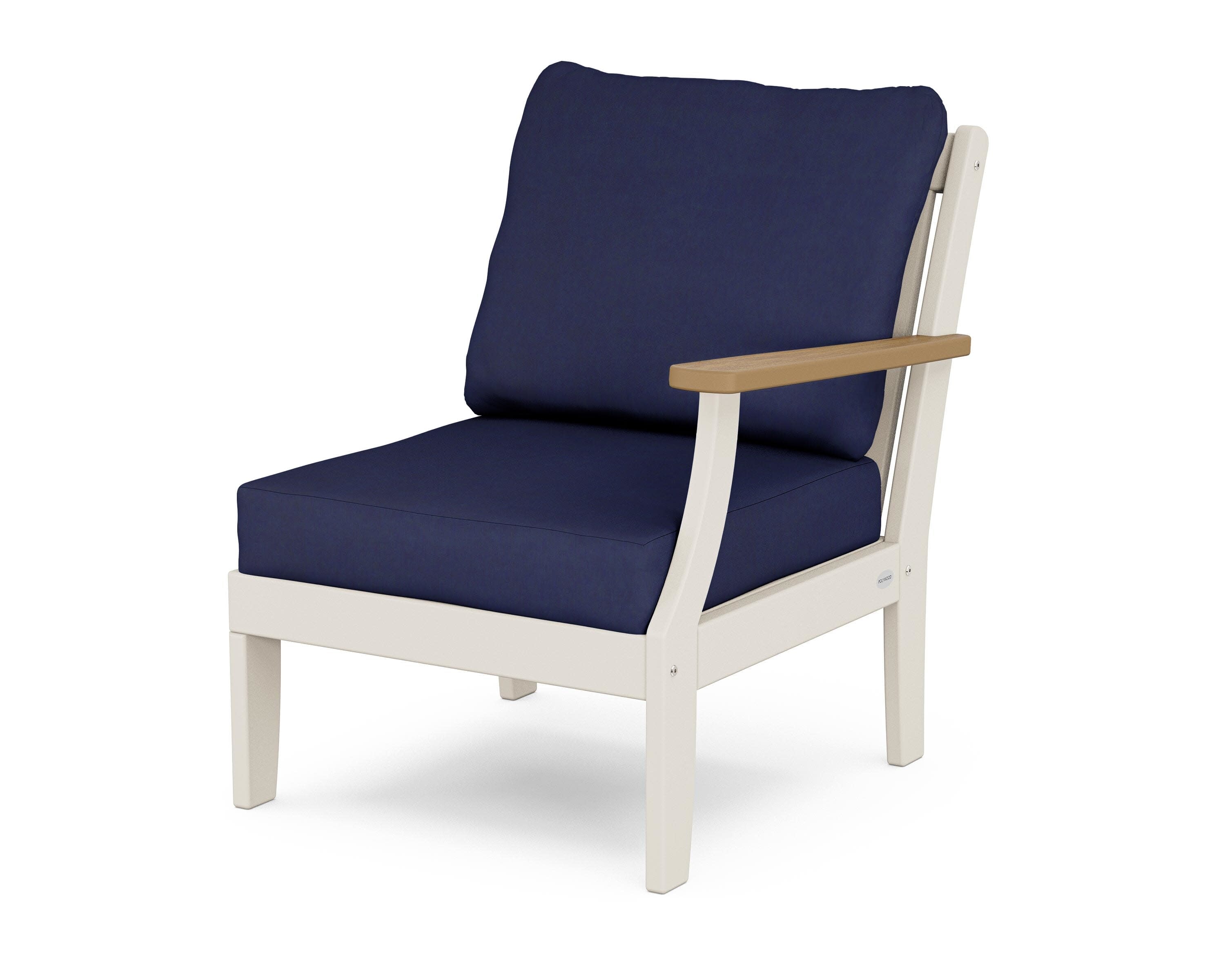 Braxton Modular Right Arm Chair in Sand / Natural / Navy