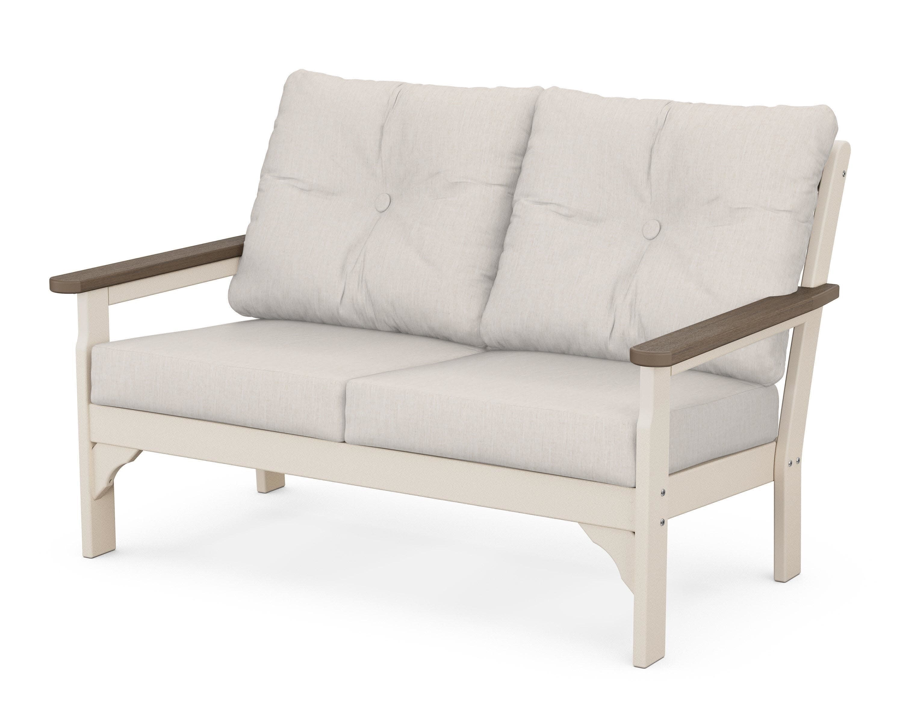 Vineyard Deep Seating Loveseat in Sand / Kona / Cast Ash