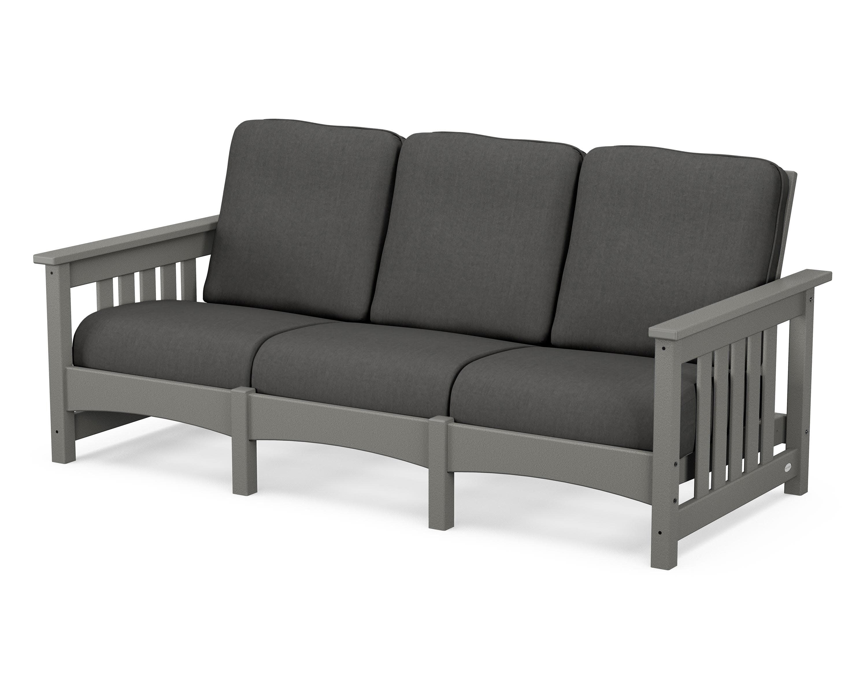 Club Mission Sofa in Slate Grey / Spectrum Carbon