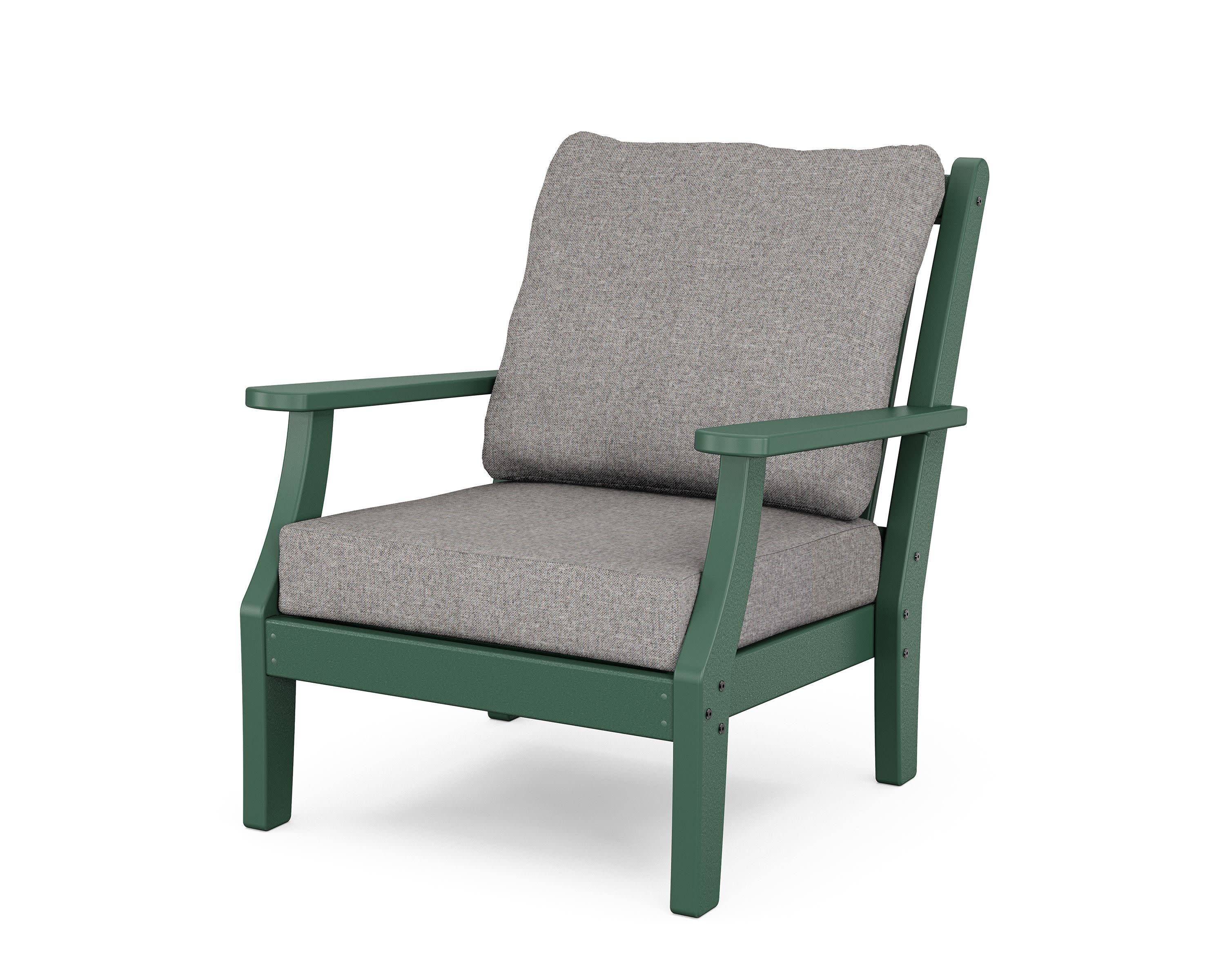 Wovendale Deep Seating Chair in Green / Grey Mist