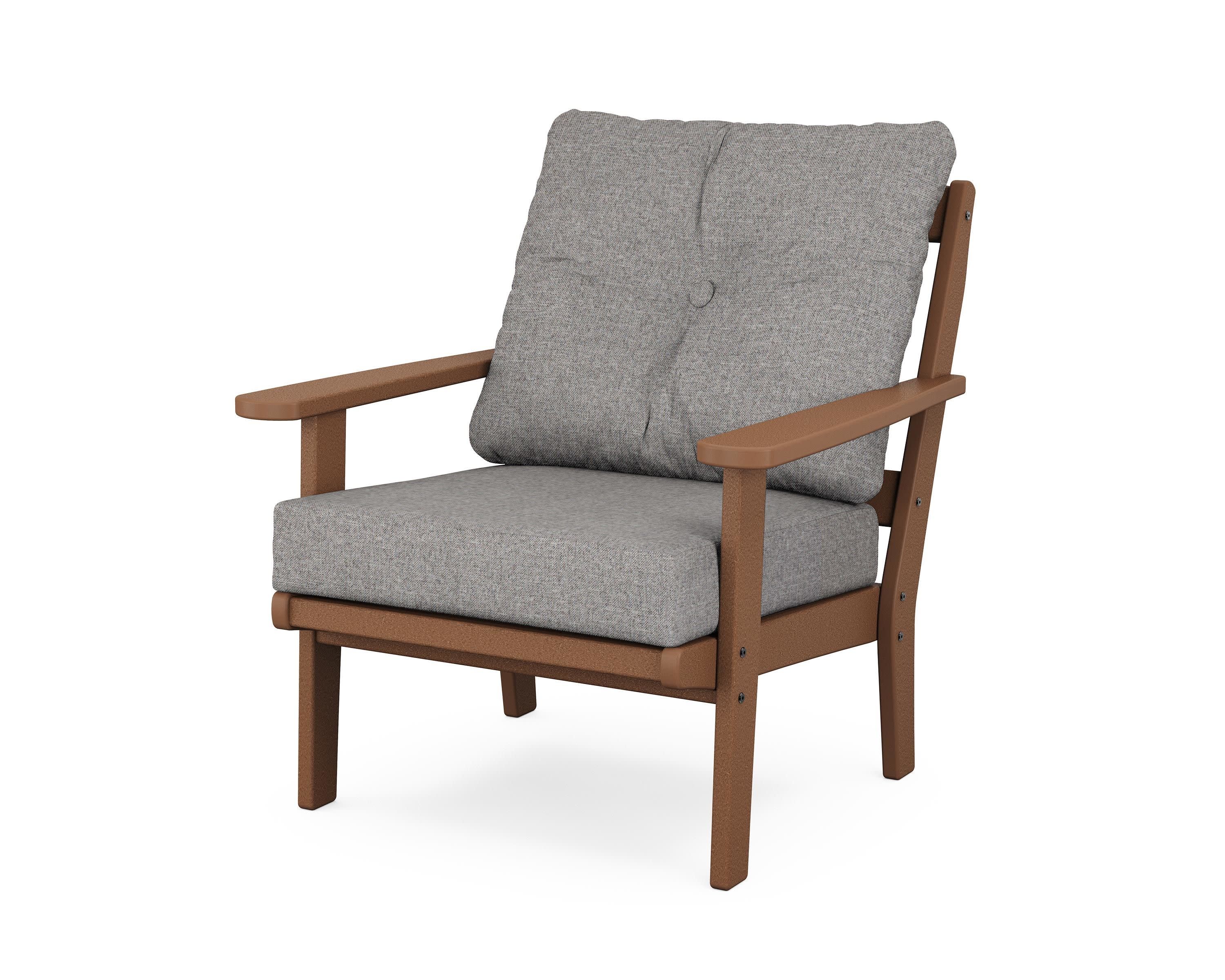 Mission Deep Seating Chair in Teak / Grey Mist