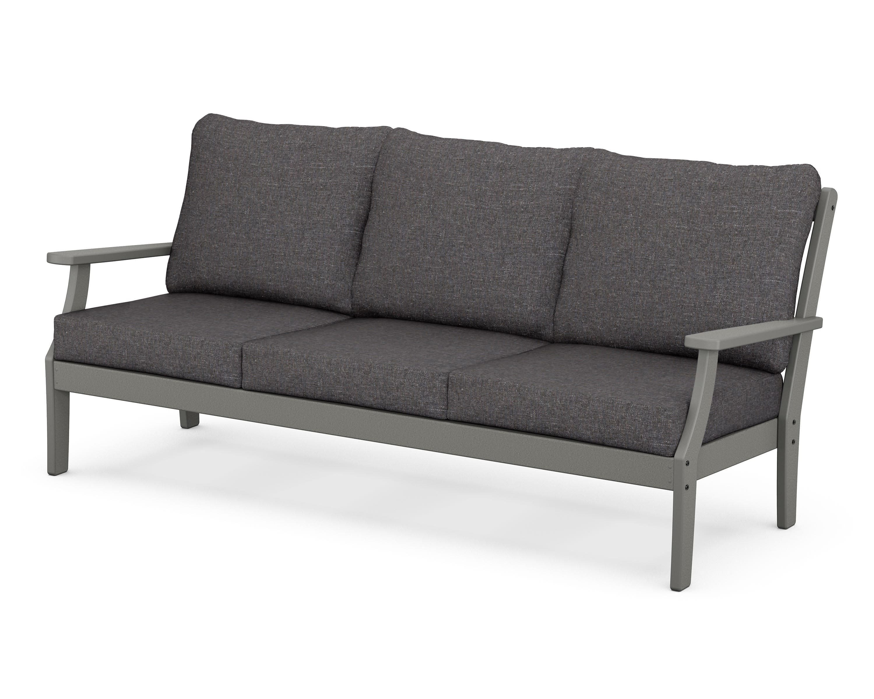 Braxton Deep Seating Sofa in Slate Grey / Ash Charcoal