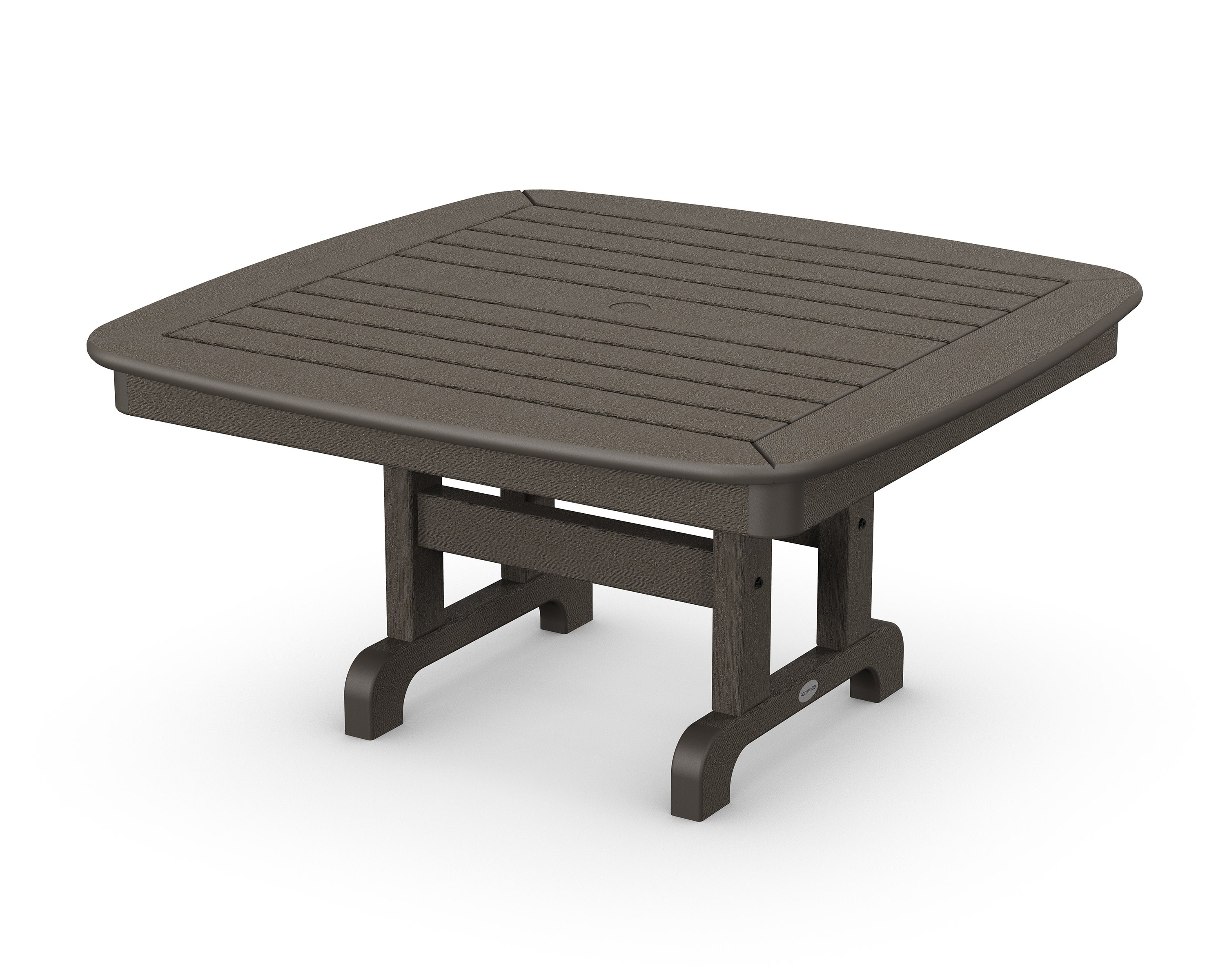 Nautical 37" Conversation Table in Vintage Coffee