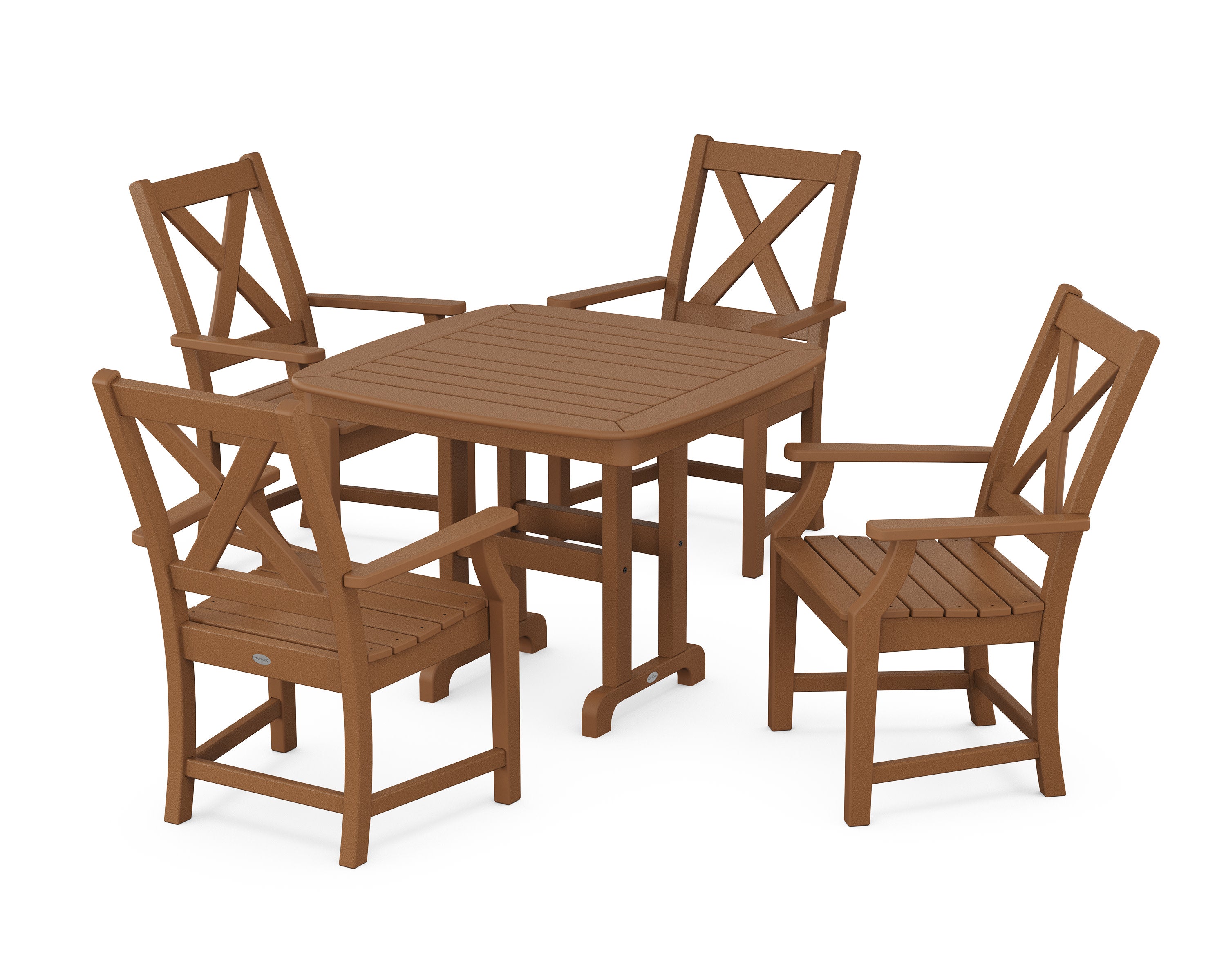 Braxton 5-Piece Dining Set in Teak