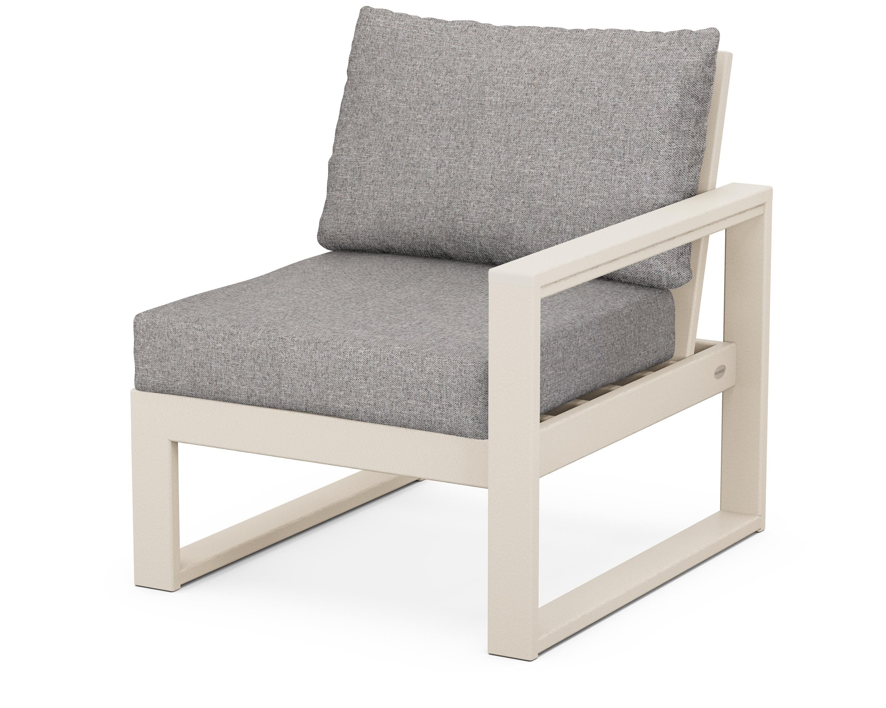 EDGE Modular Right Arm Chair in Sand / Grey Mist