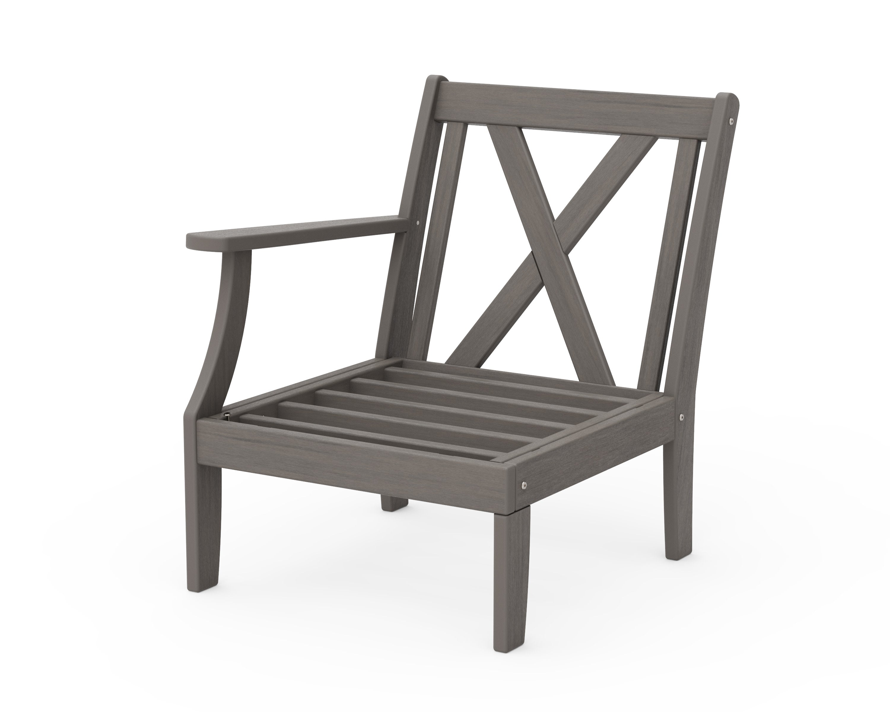 Braxton Modular Left Arm Chair Frame in Driftwood
