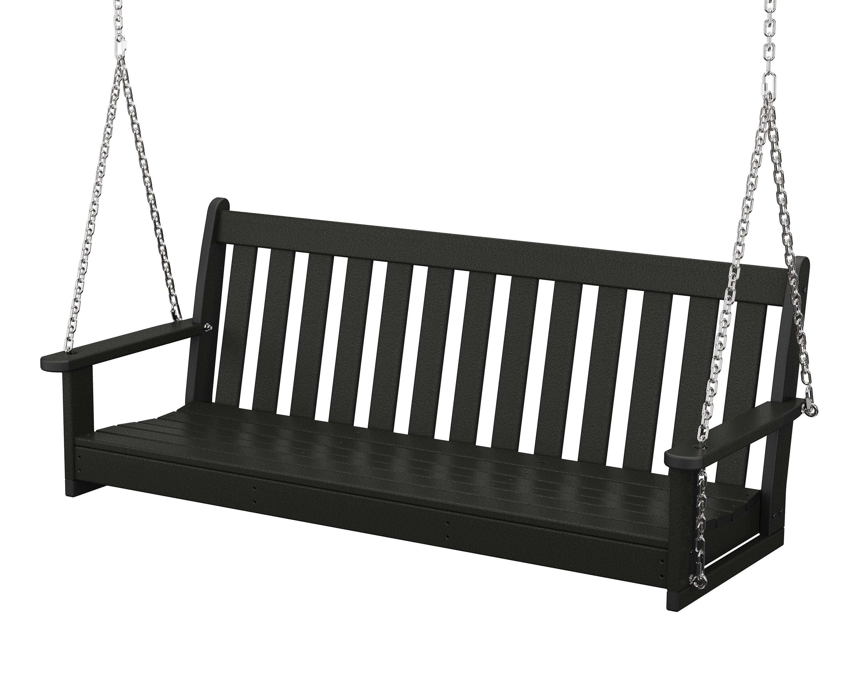 Vineyard 60" Porch Swing in Black
