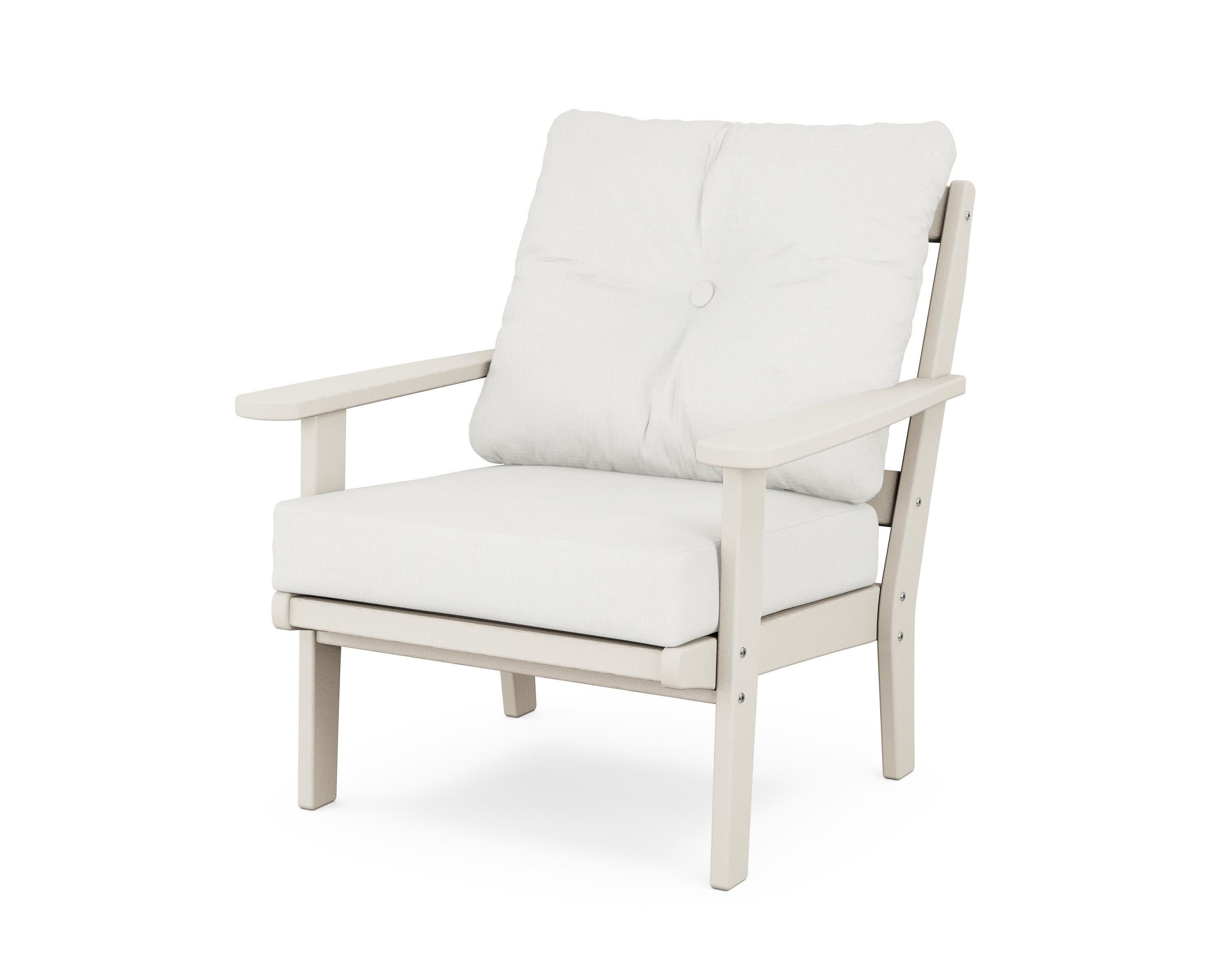 Mission Deep Seating Chair in Sand / Natural Linen