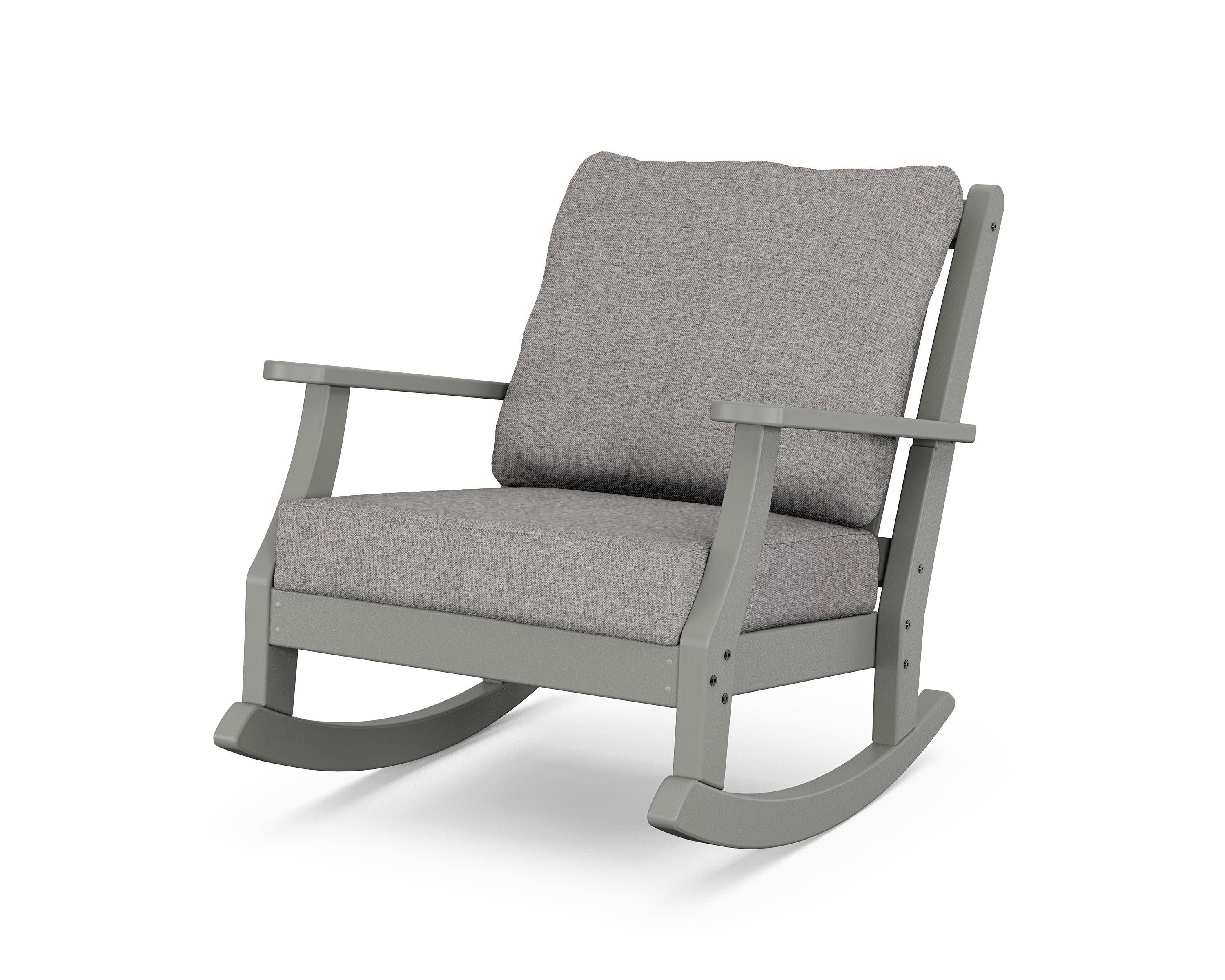 Wovendale Deep Seating Rocking Chair in Slate Grey / Grey Mist