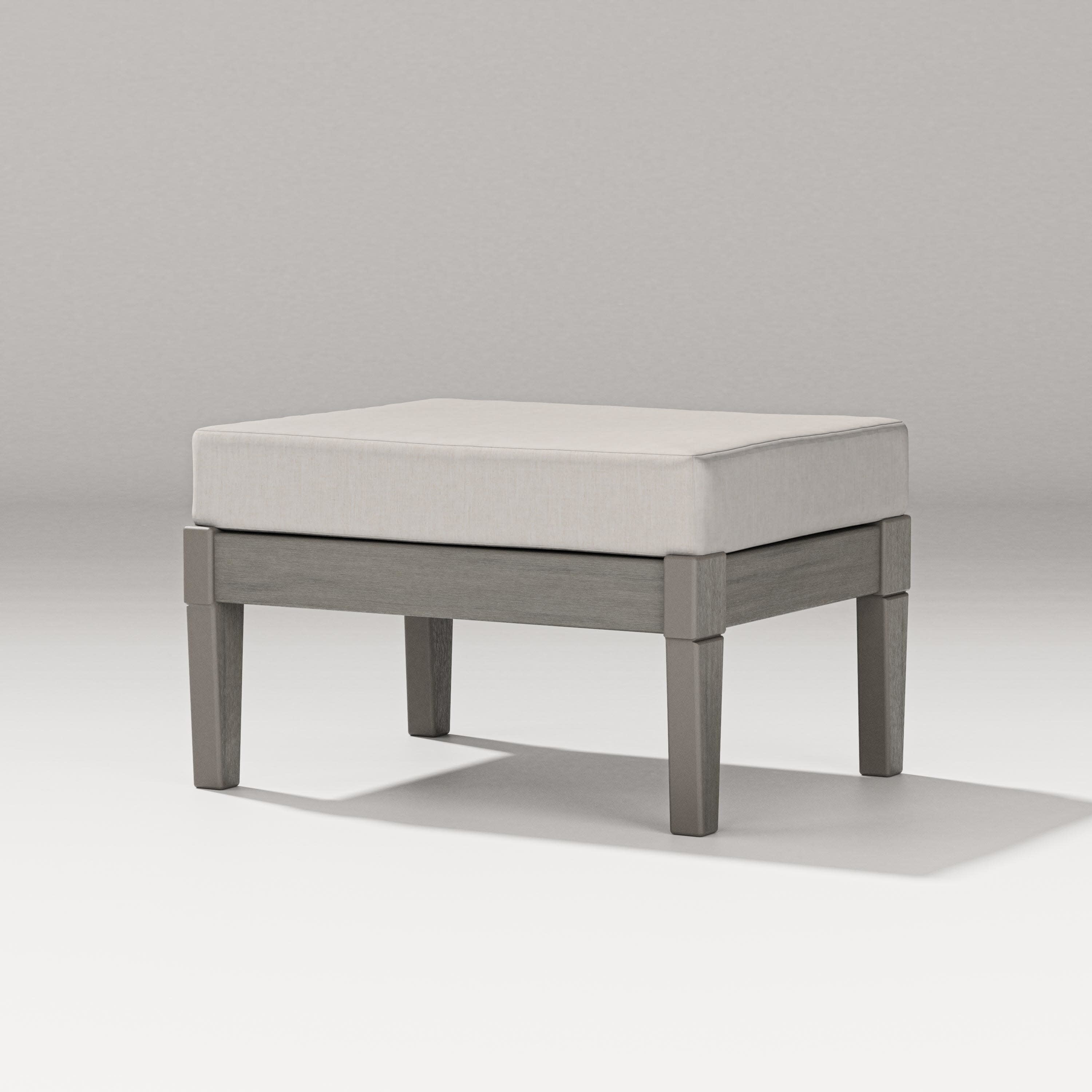 Estate Lounge Ottoman in Driftwood / Cast Ash