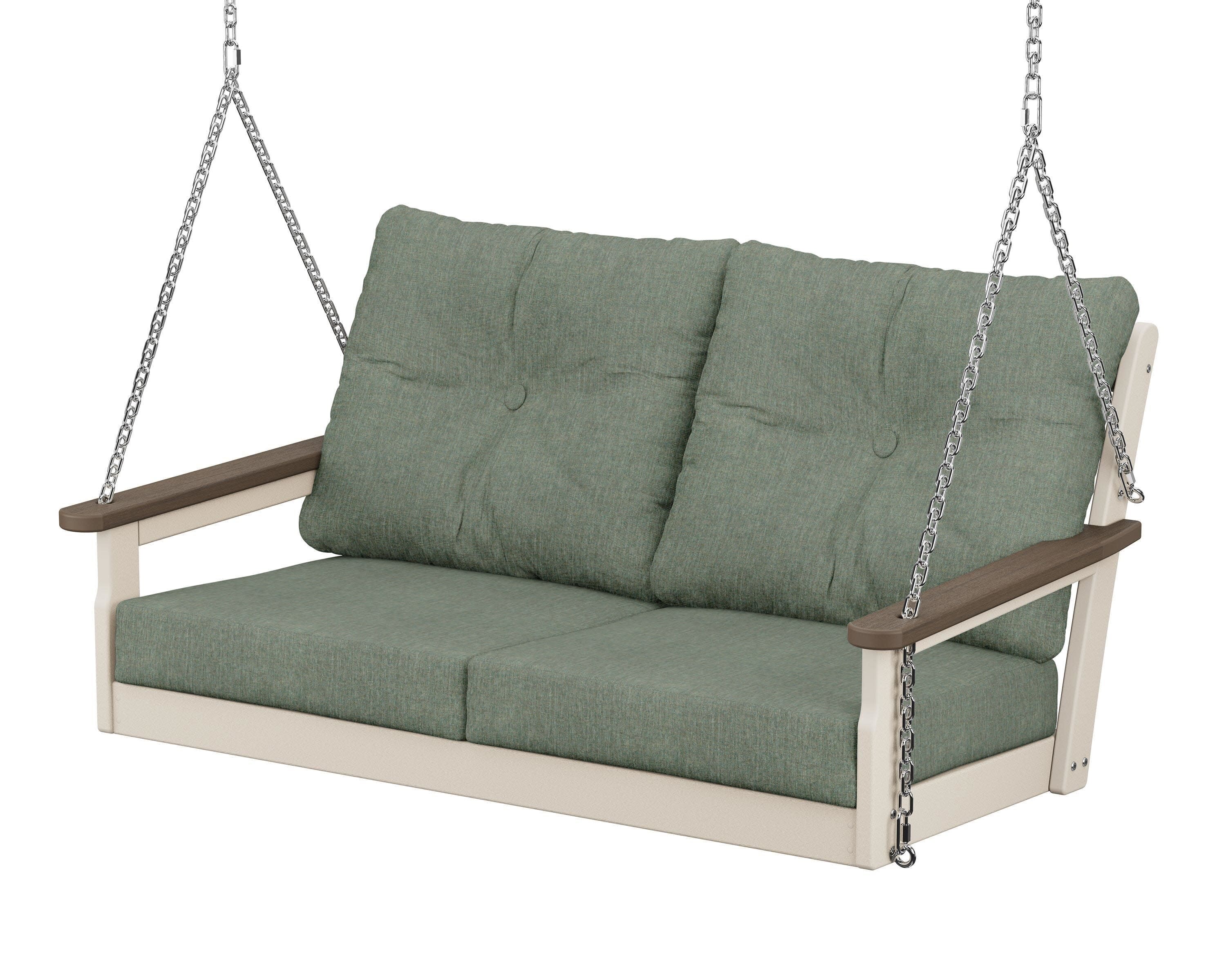 Vineyard Deep Seating Swing in Sand / Kona / Cast Sage